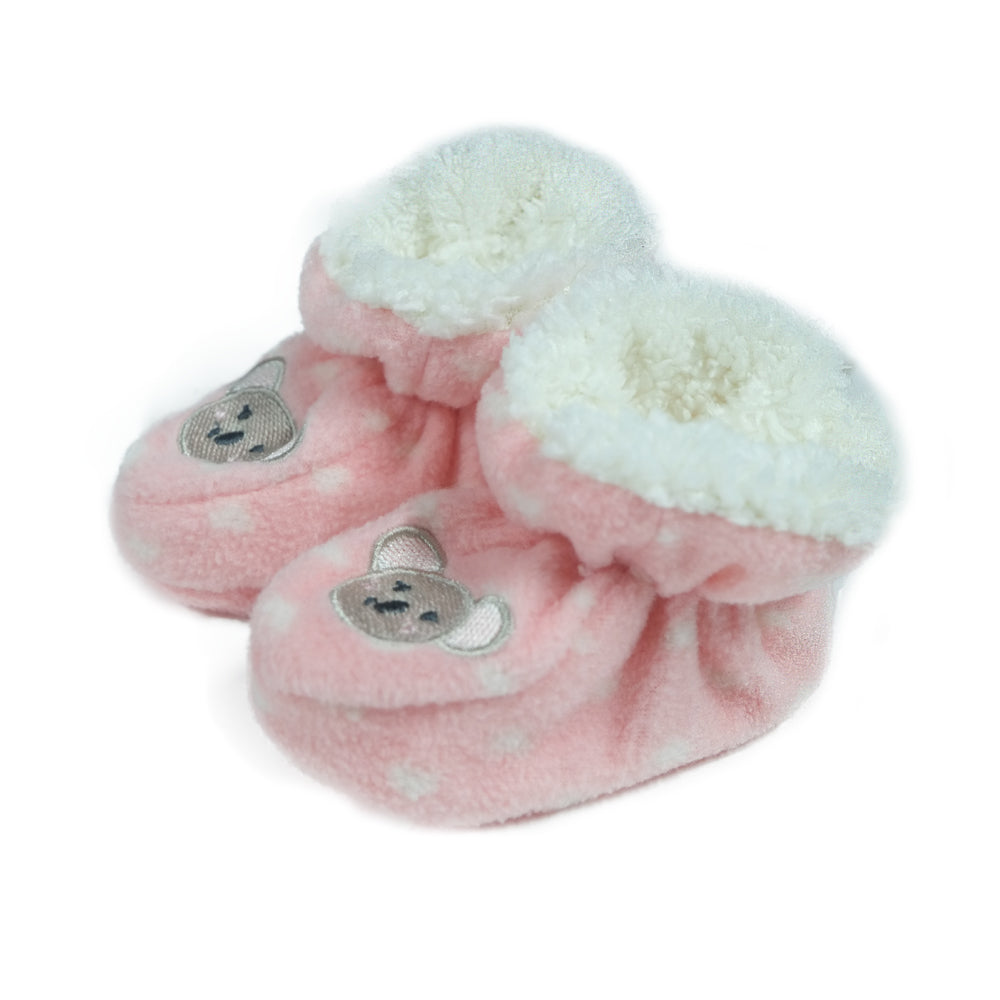 Image for Kid's girl's Bear print slippers,Pink