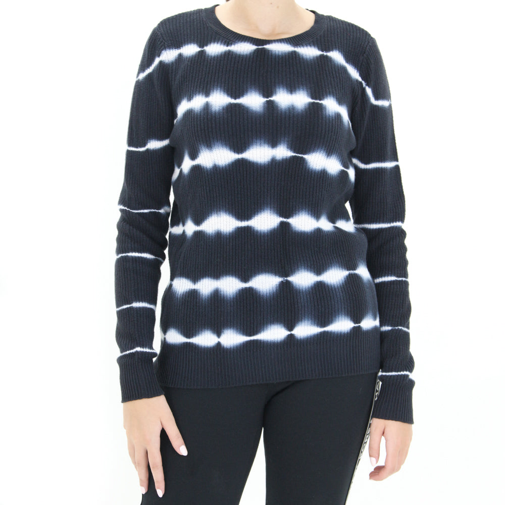 Image for Women's Striped Ombre Sweaters,Black