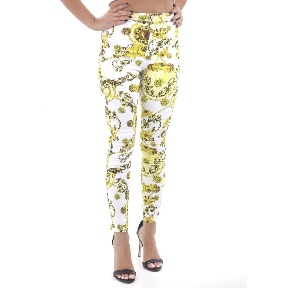 Image for Women's Patterned Skinny Pant,Multi