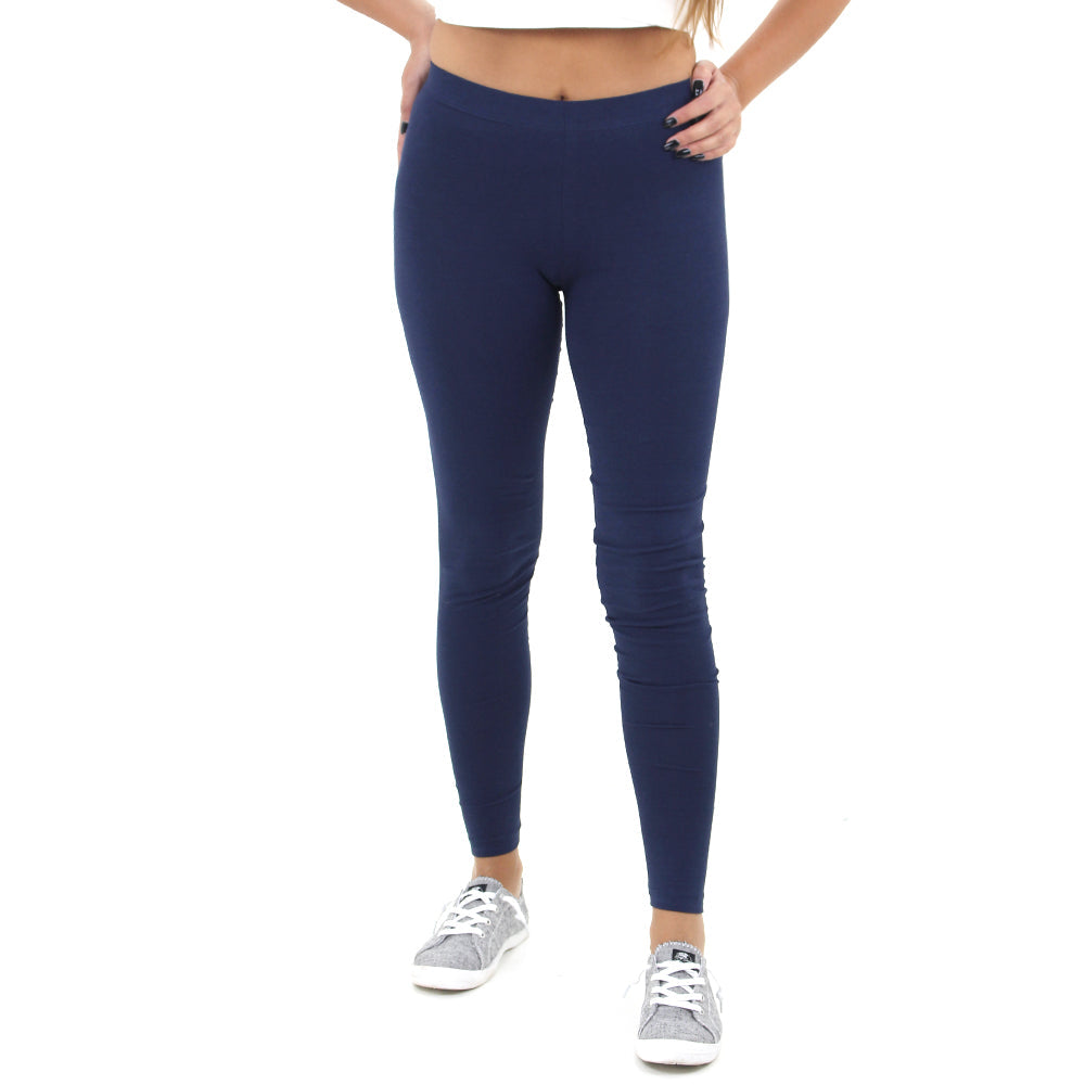 Image for Women's High Rise Plain Legging,Navy