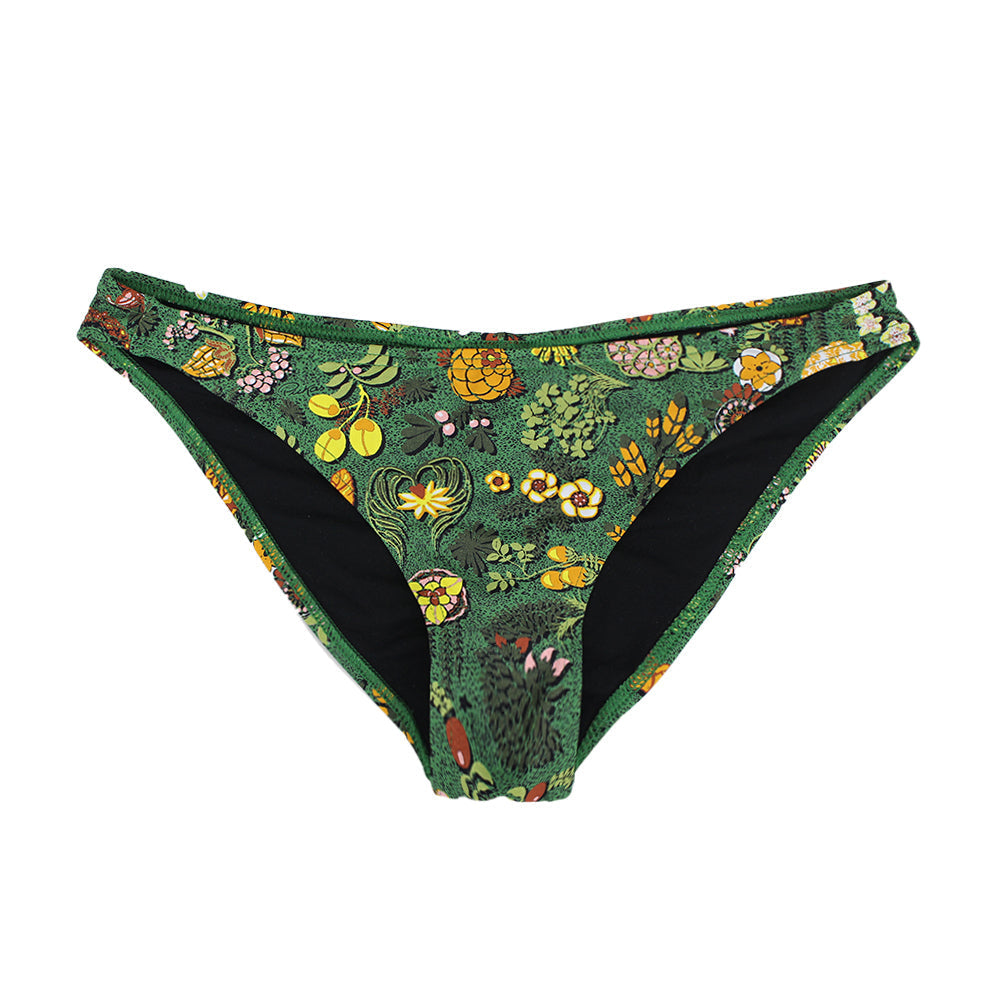 Image for Women's Floral Bikini Bottom,Green