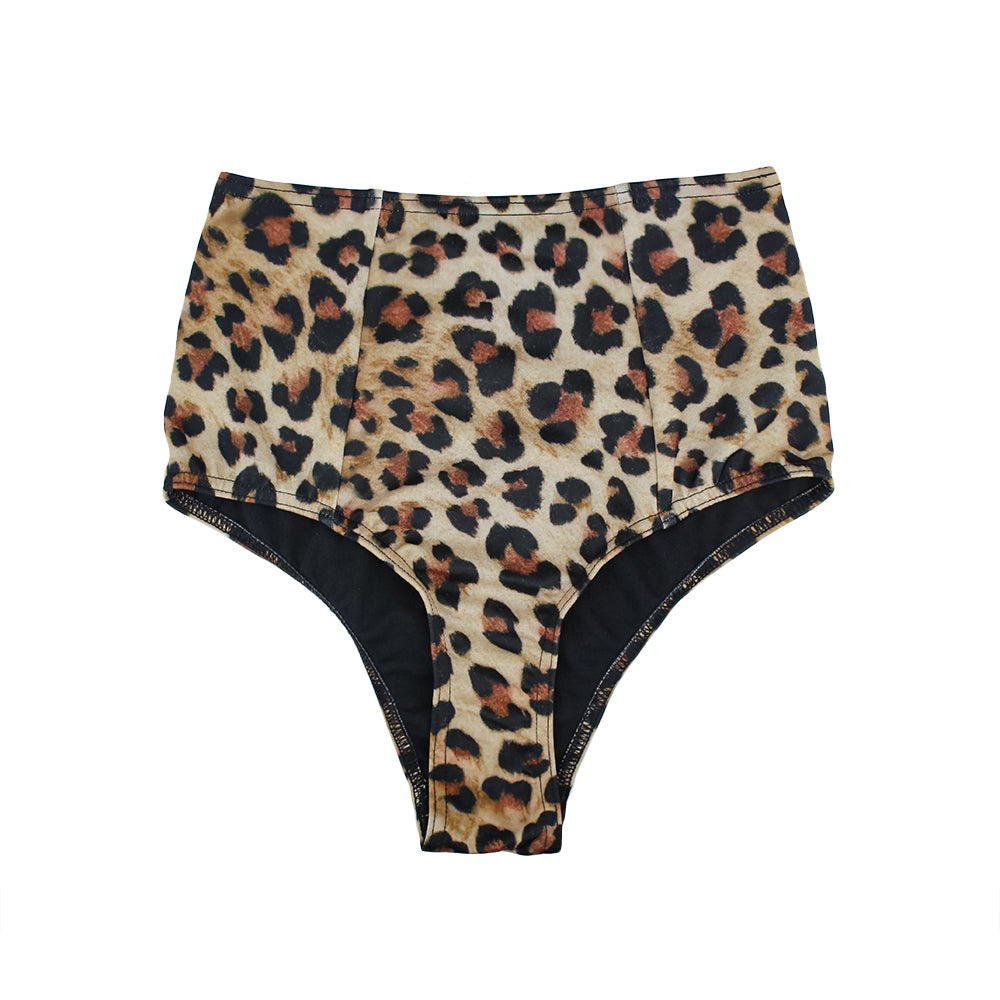 Image for Women's Leo-Print High Waist Bikini Bottom,Multi