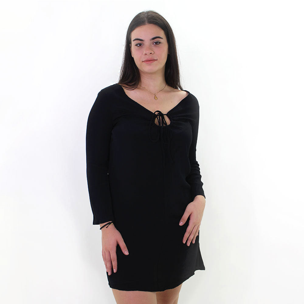 Image for Women's Keyhole Neck Dress,Black