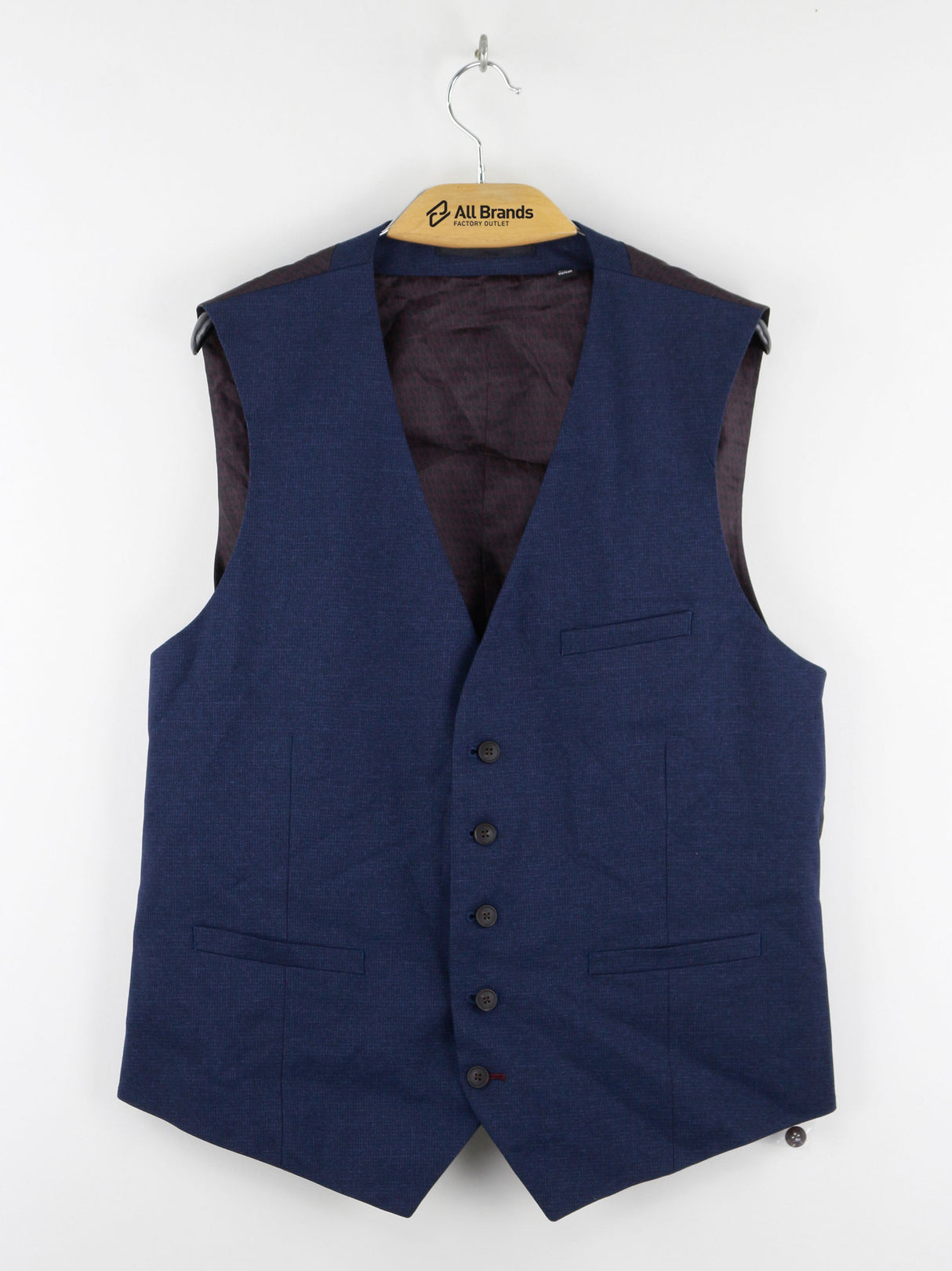 Image for Men's Textured Vests,Navy