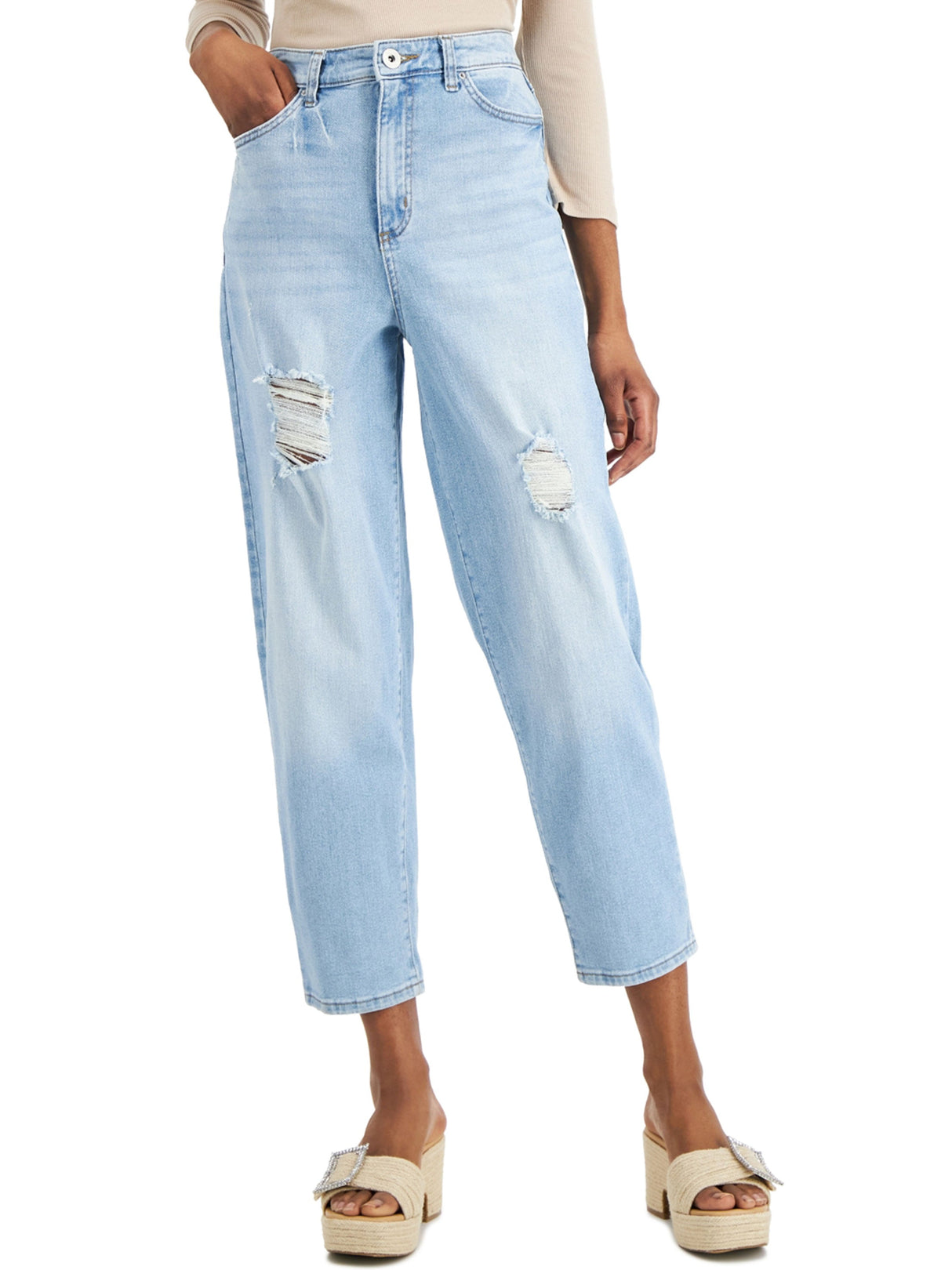 Image for Women's Ripped Jeans,Light Blue
