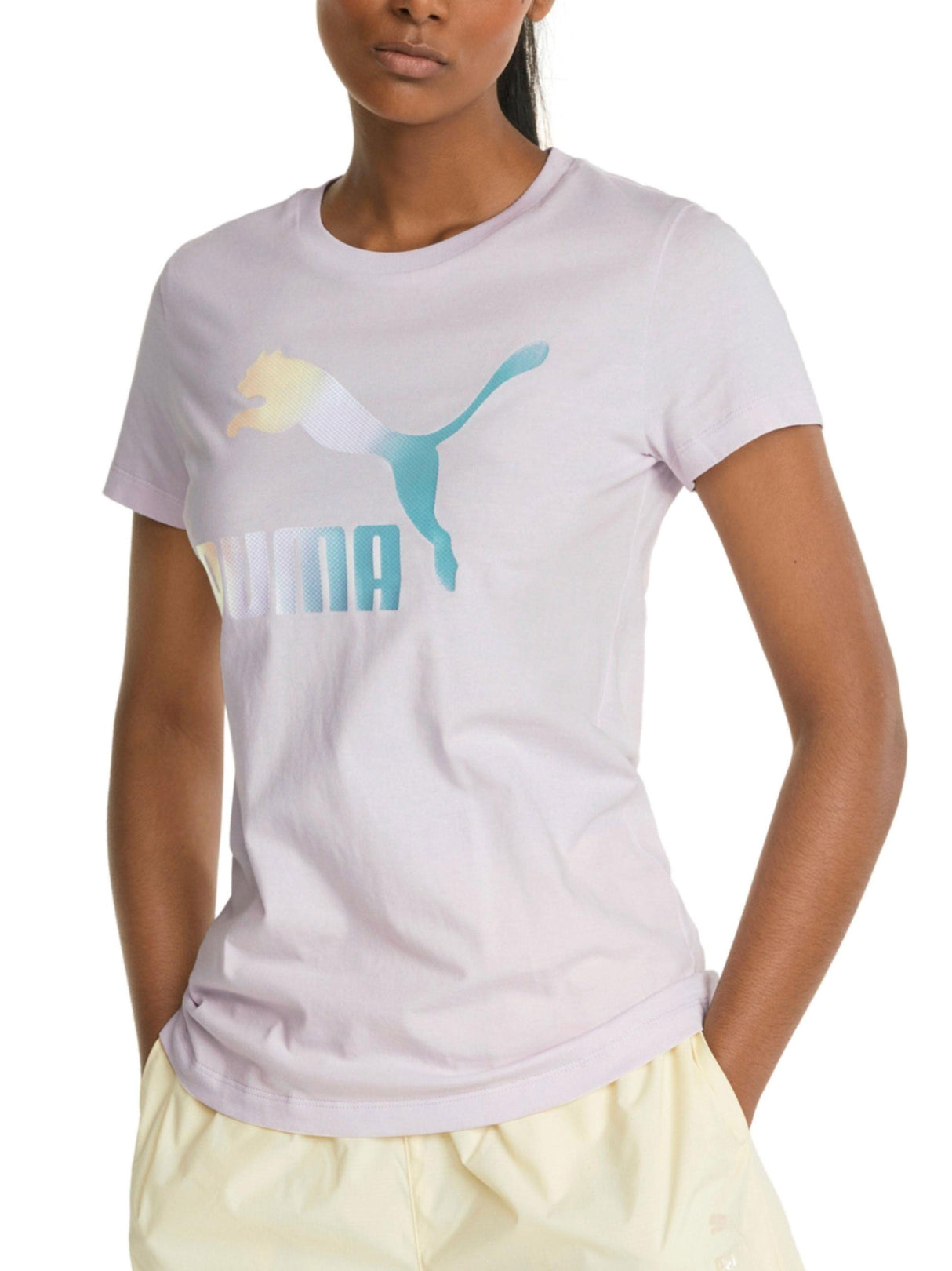 Image for Women's Brand Logo Printed Sport Top,Purple