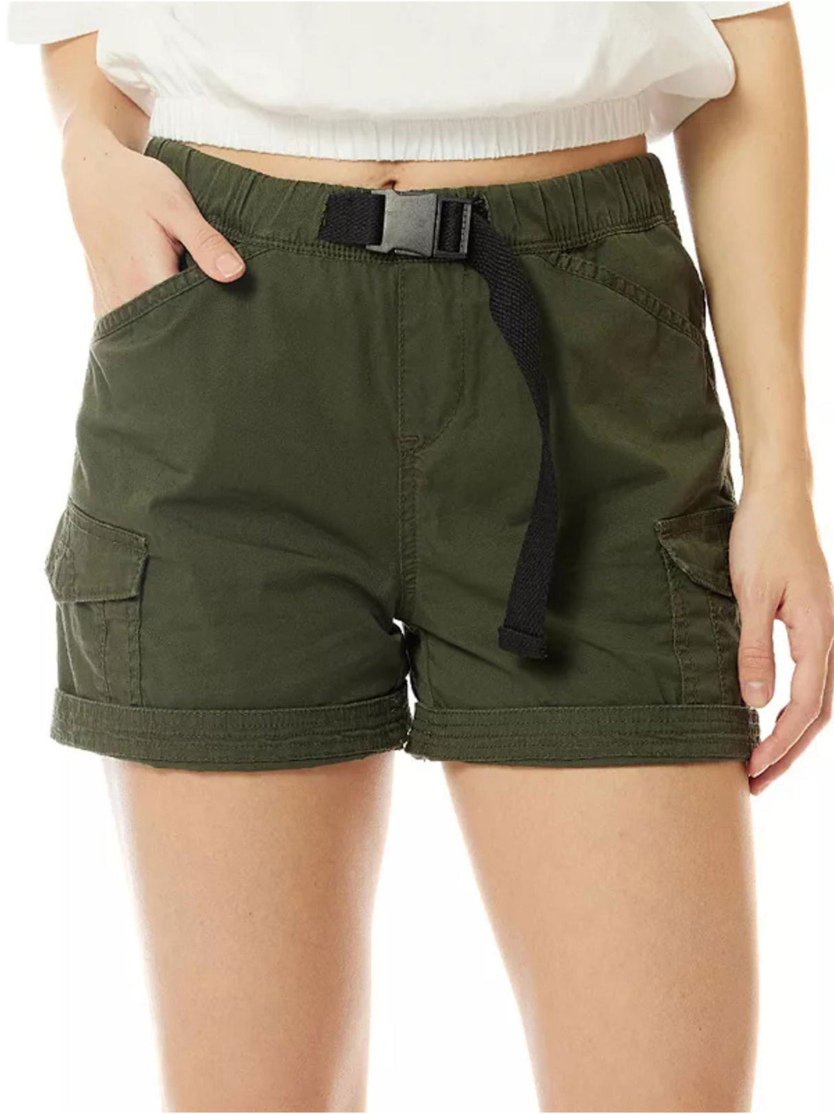 Image for Women's Elastic-Waist Short,Olive