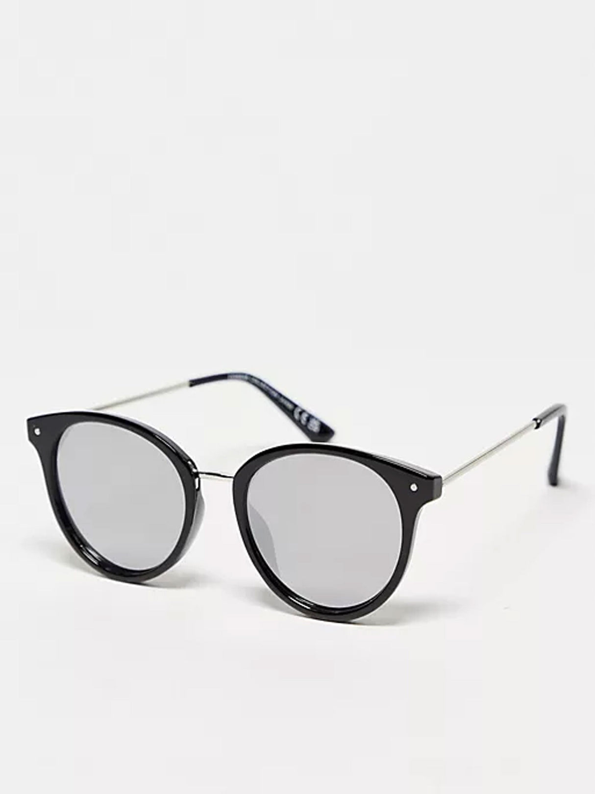 Image for Svnx Thick Frame Round Sunglasses In Black
