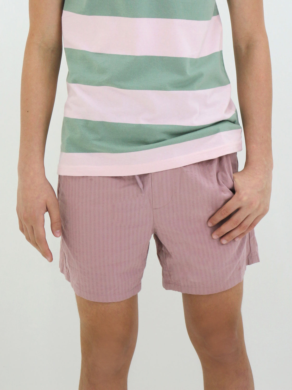 Image for Men's Textured Pull On Short,Nude Pink