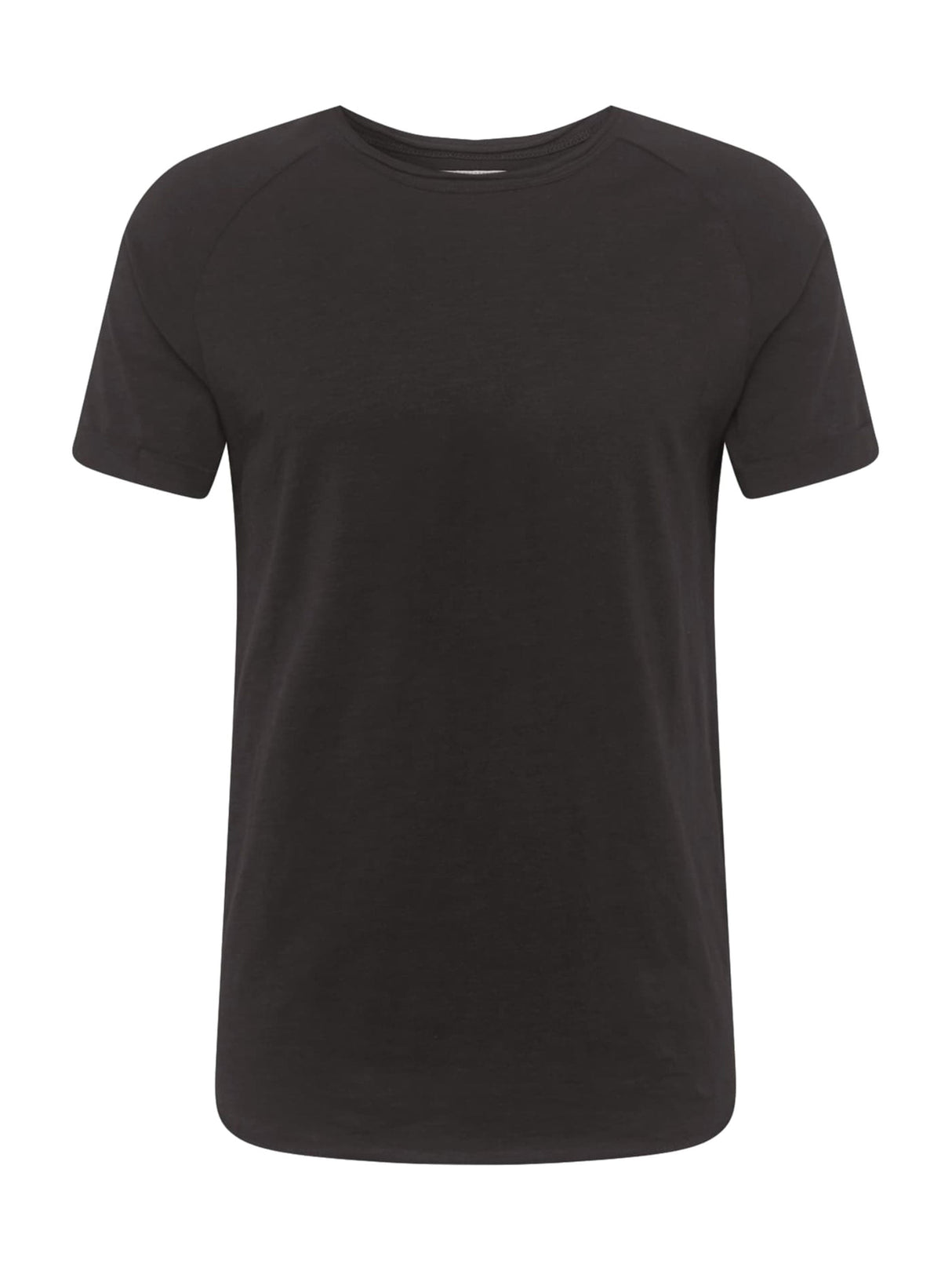 Image for Men's Plain Solid Tee,Black