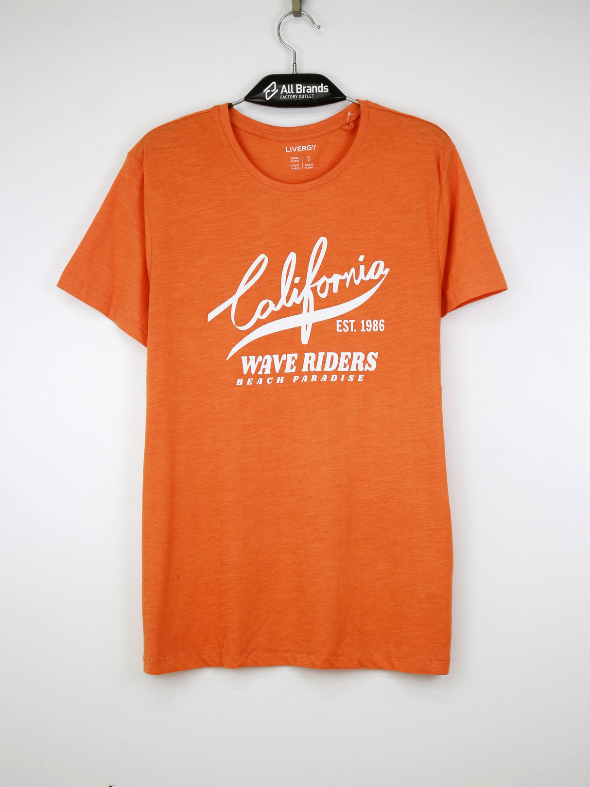 Image for Men's Graphic Printed T-Shirt,Orange