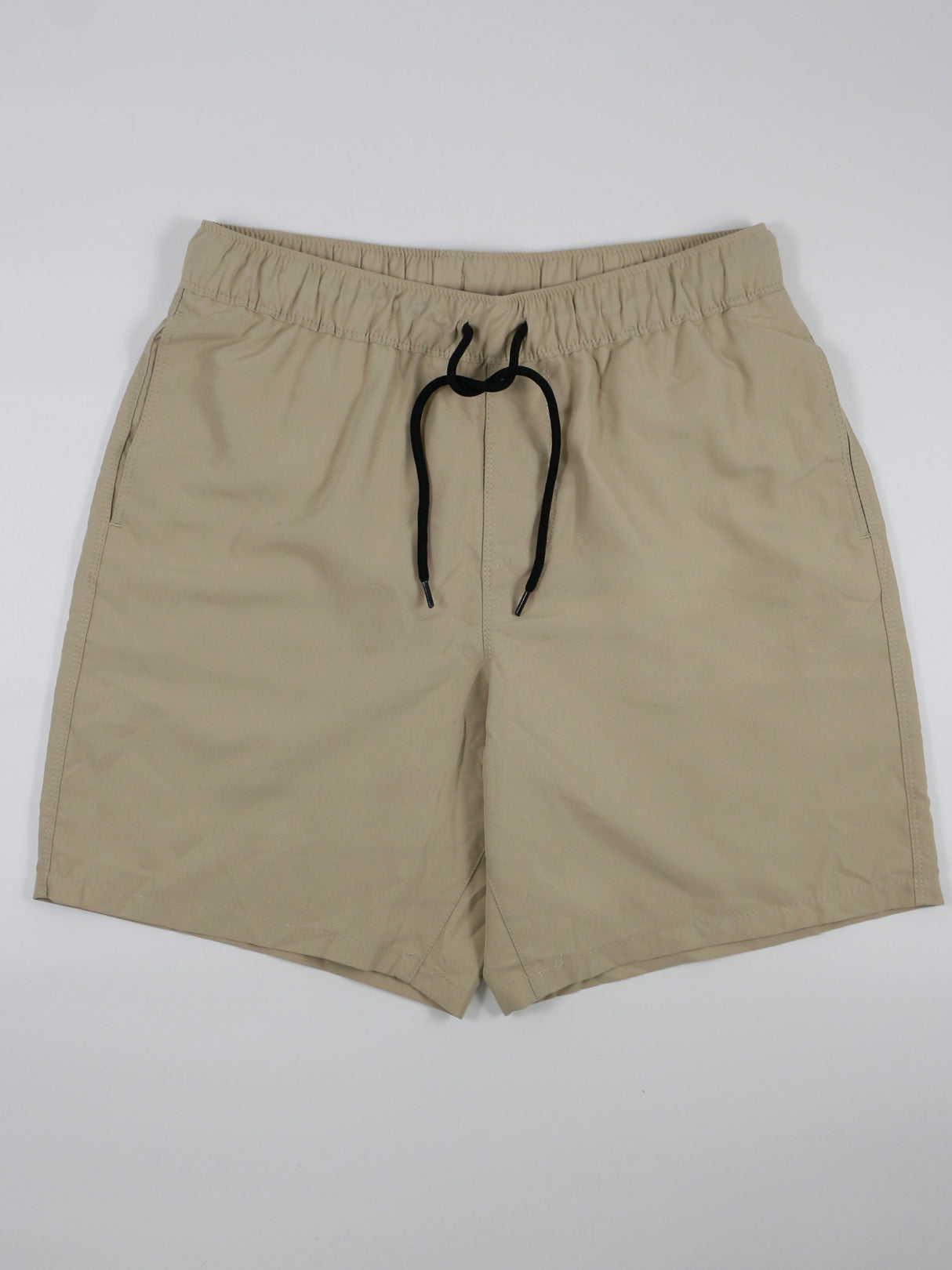 Image for Men's Plain Solid Swim Short,Beige