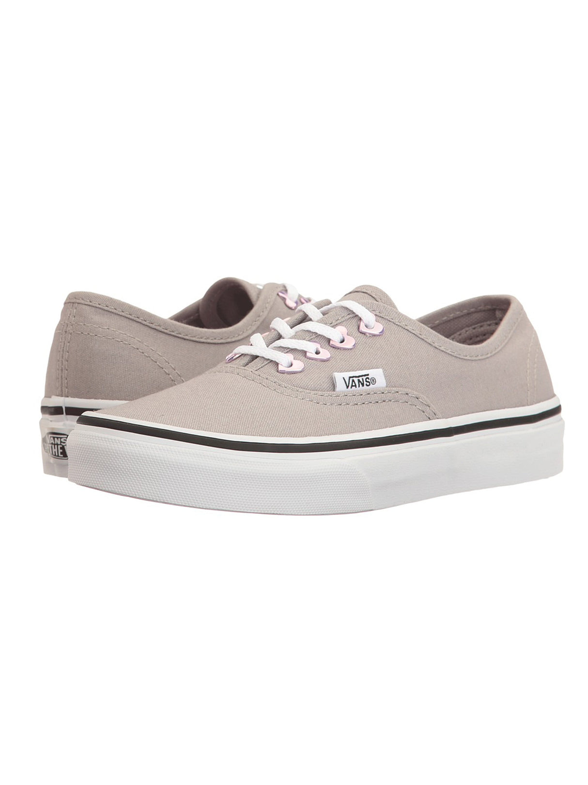 Image for Kids Girl Heart Eyelet Shoes,Grey