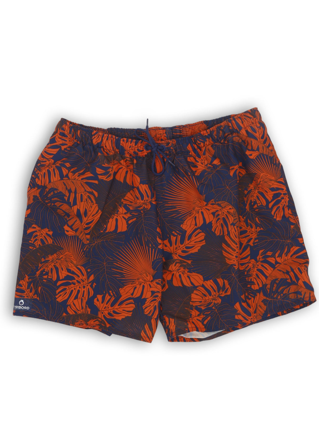 Image for Men's Tropical Printed Swim Short,Navy