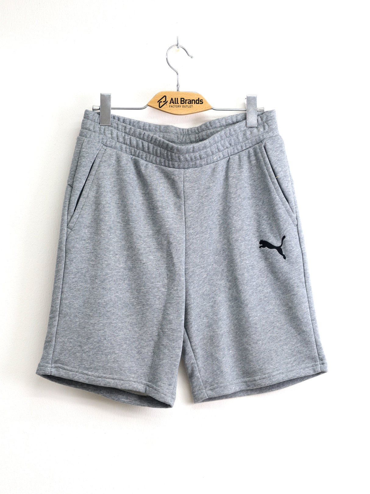 Image for Men's Brand Logo Embroidered Short,Light Grey