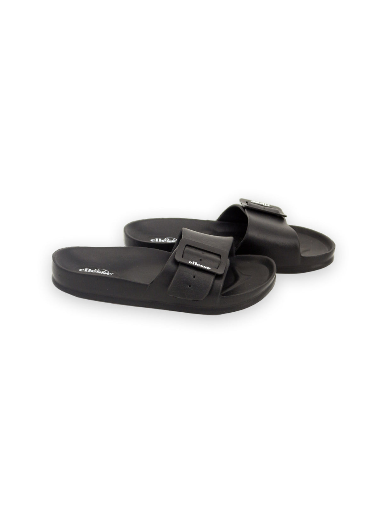 Image for Women's Adjustable Buckle Slides,Black