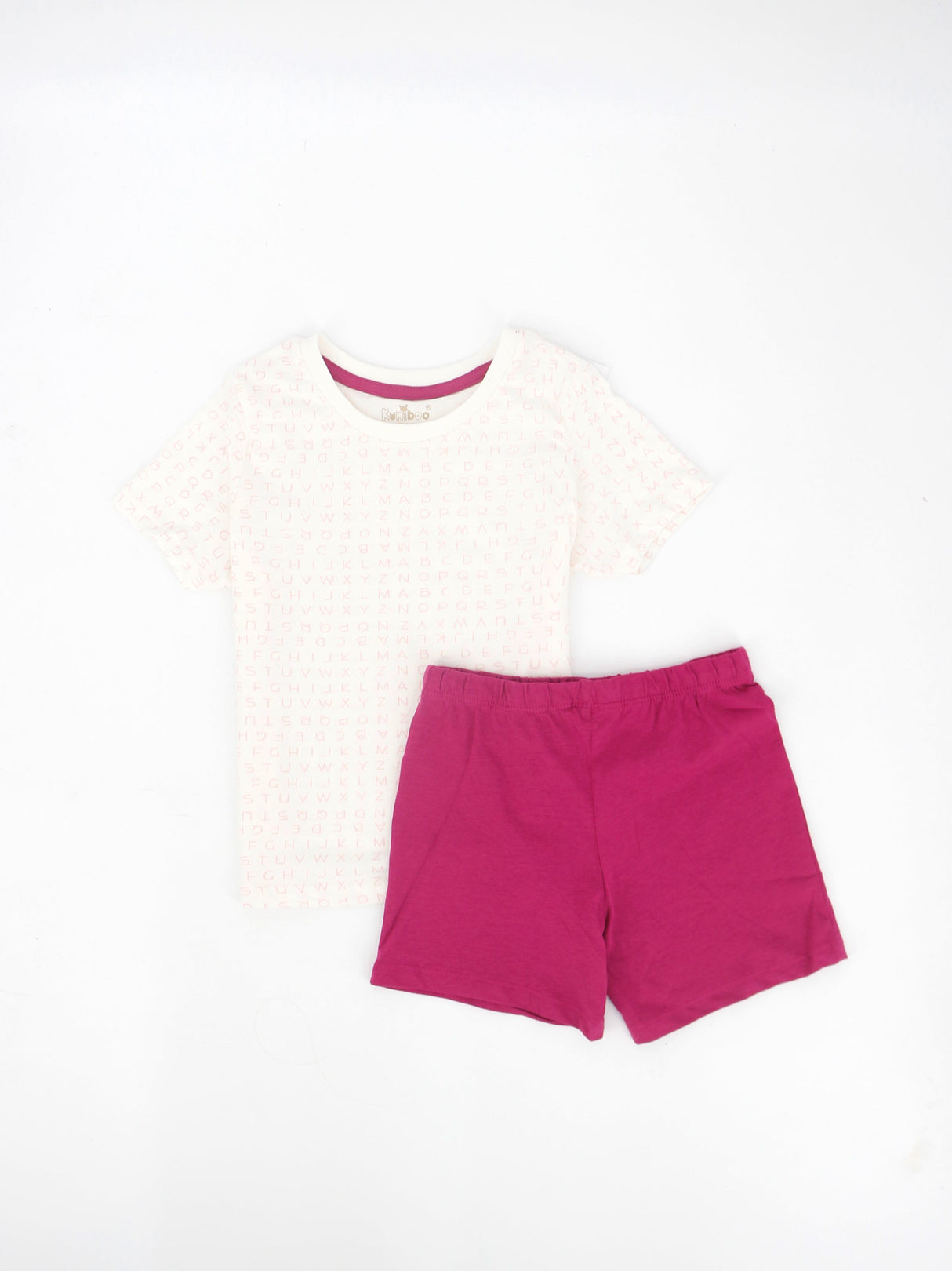 Image for Kids Girl Graphic Printed T-Shirt And Short Set,White