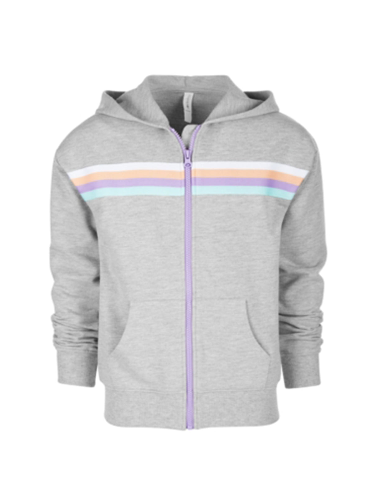 Image for Kids Girl's Striped Jacket,Grey
