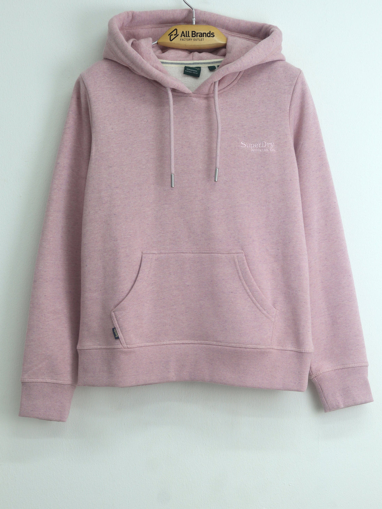 Image for Women's Brand Logo Embroidered Sport Hoodie,Pink