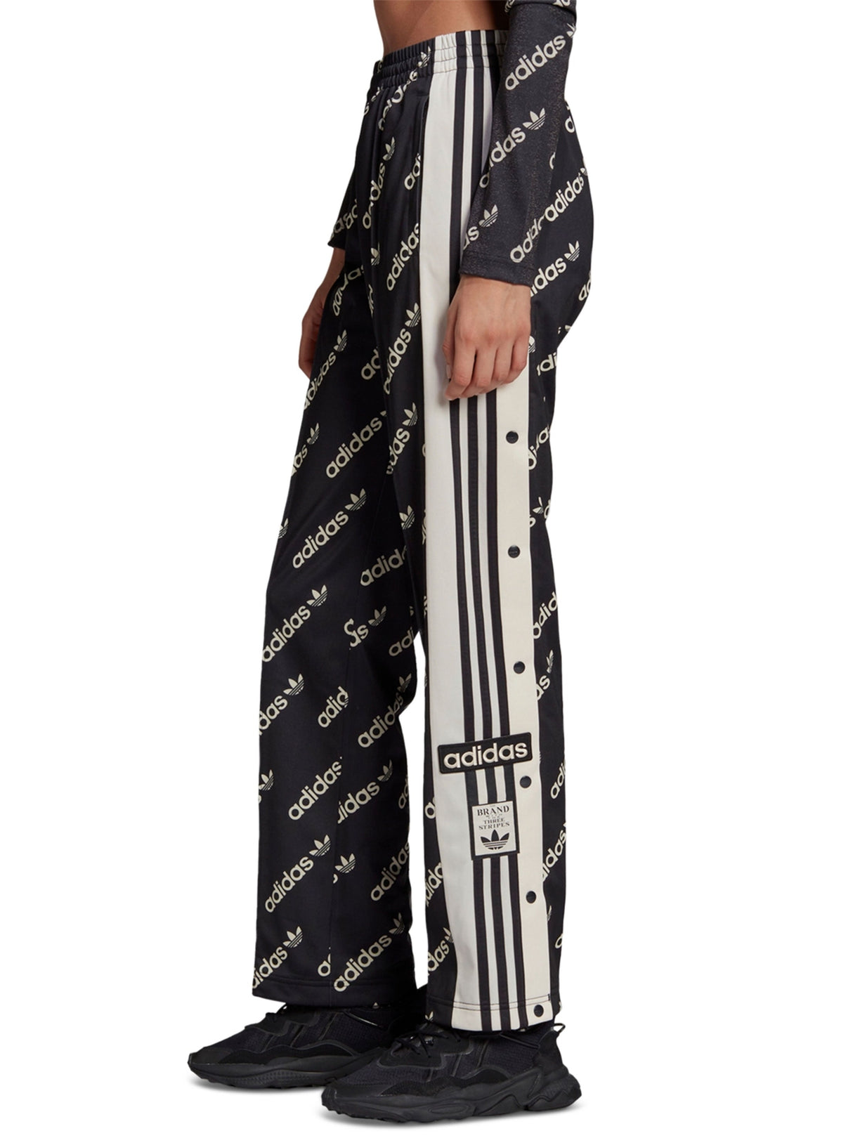 Image for Women's Brand Logo Printed Pants,Black