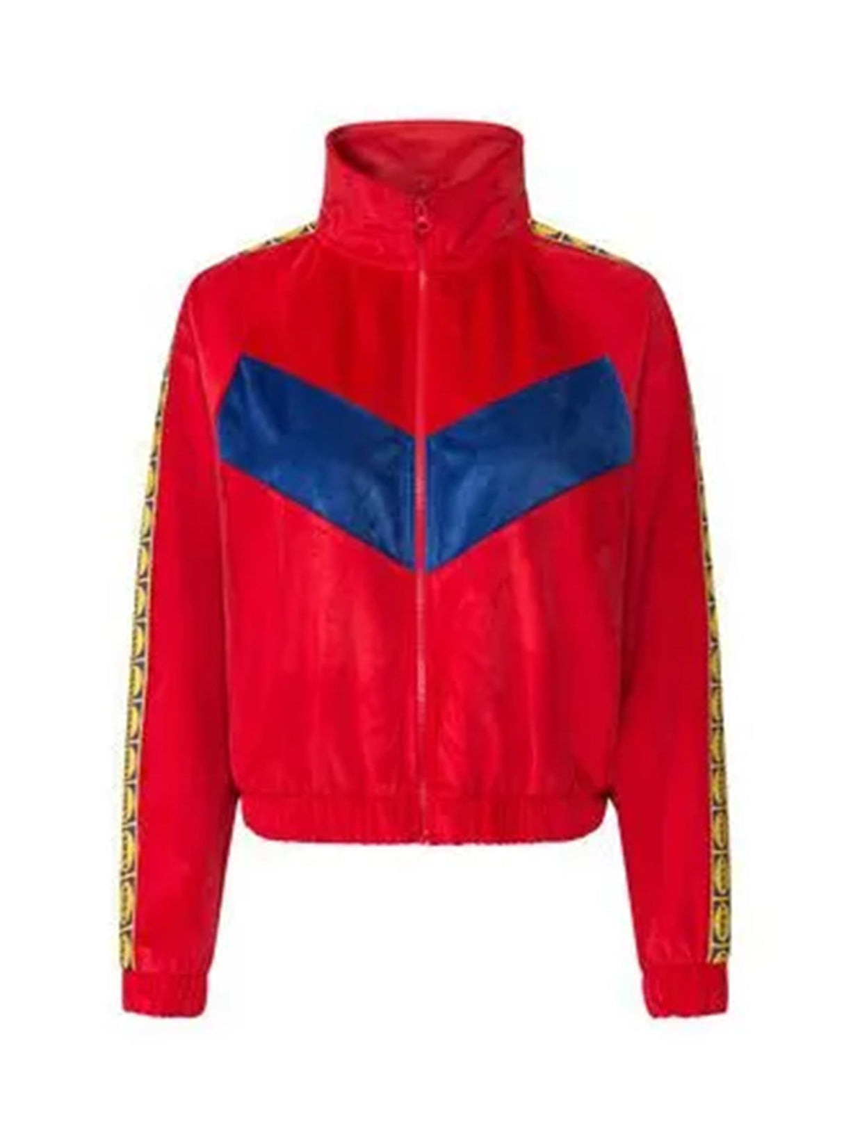 Image for Women's Colorblocked Jacket,Red/Blue