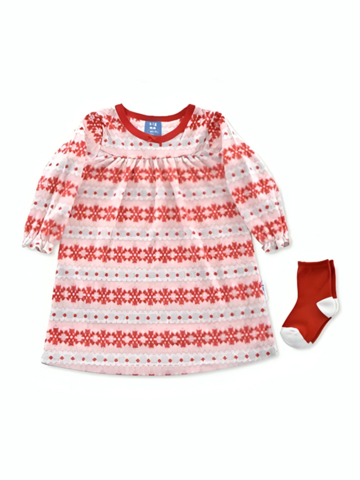 Image for Kids Girl's 2 Pcs Printed Sleepwear Top & Socks Set,Multi