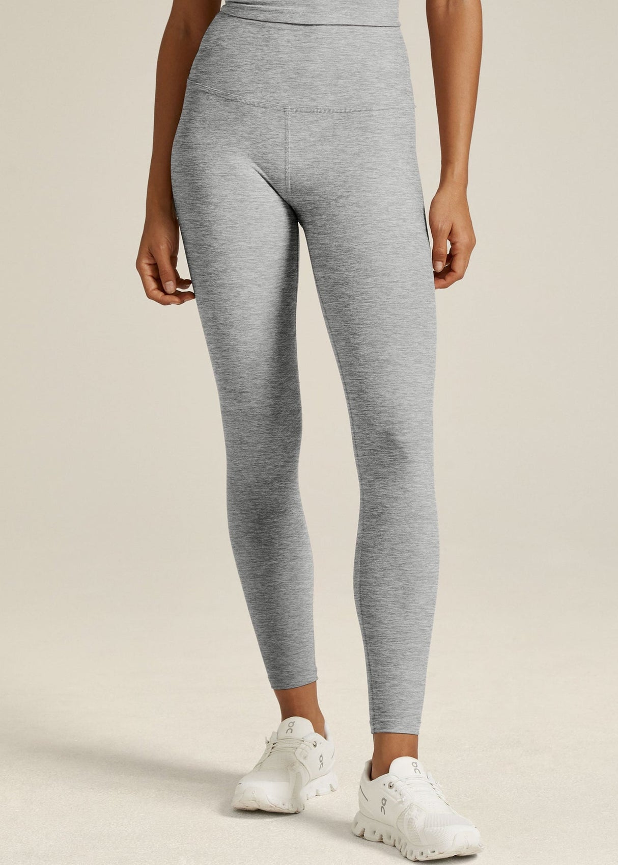 Image for Women's Plain Leggings,Light Grey