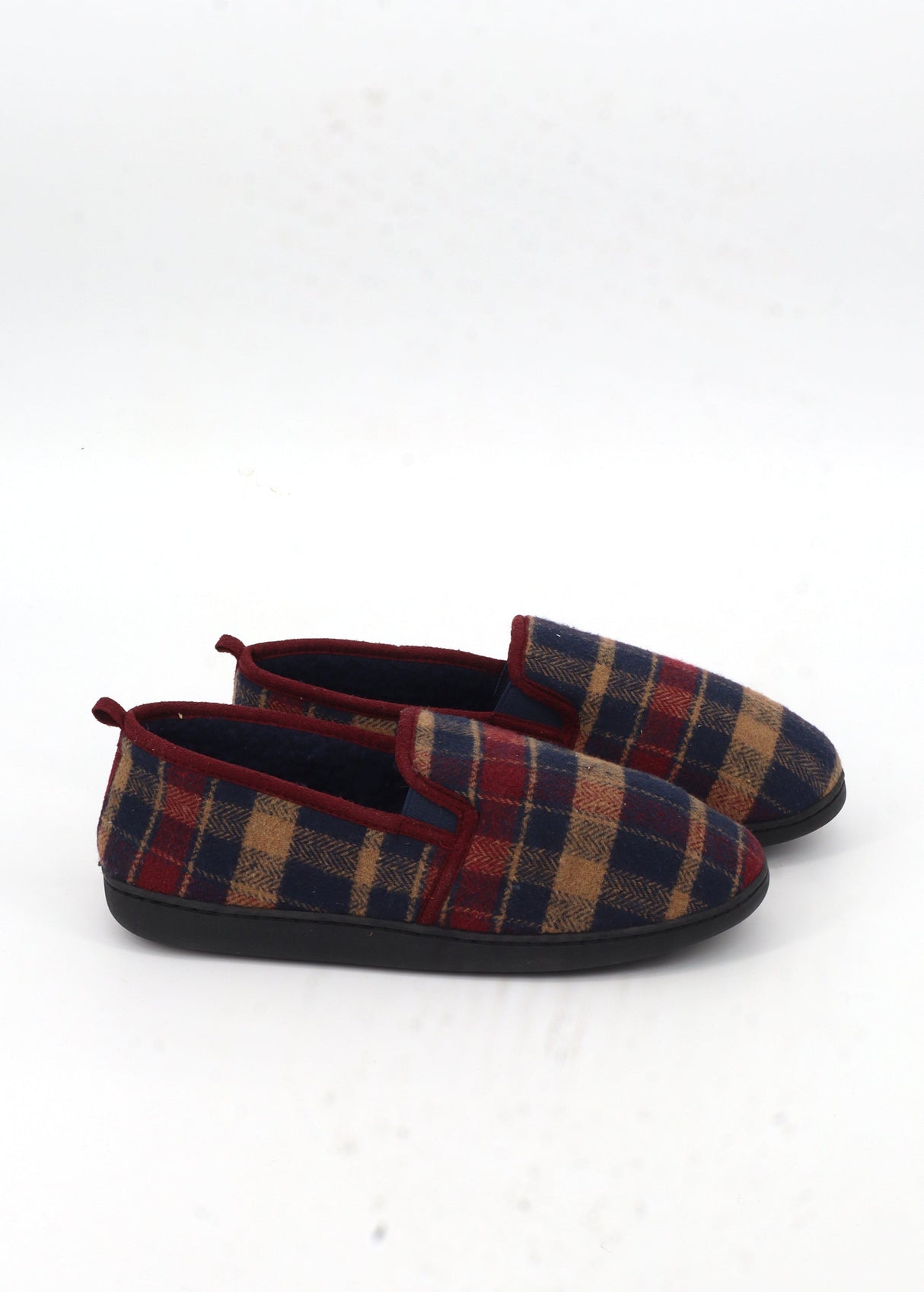 Image for Men's Plaid Slippers,Multi