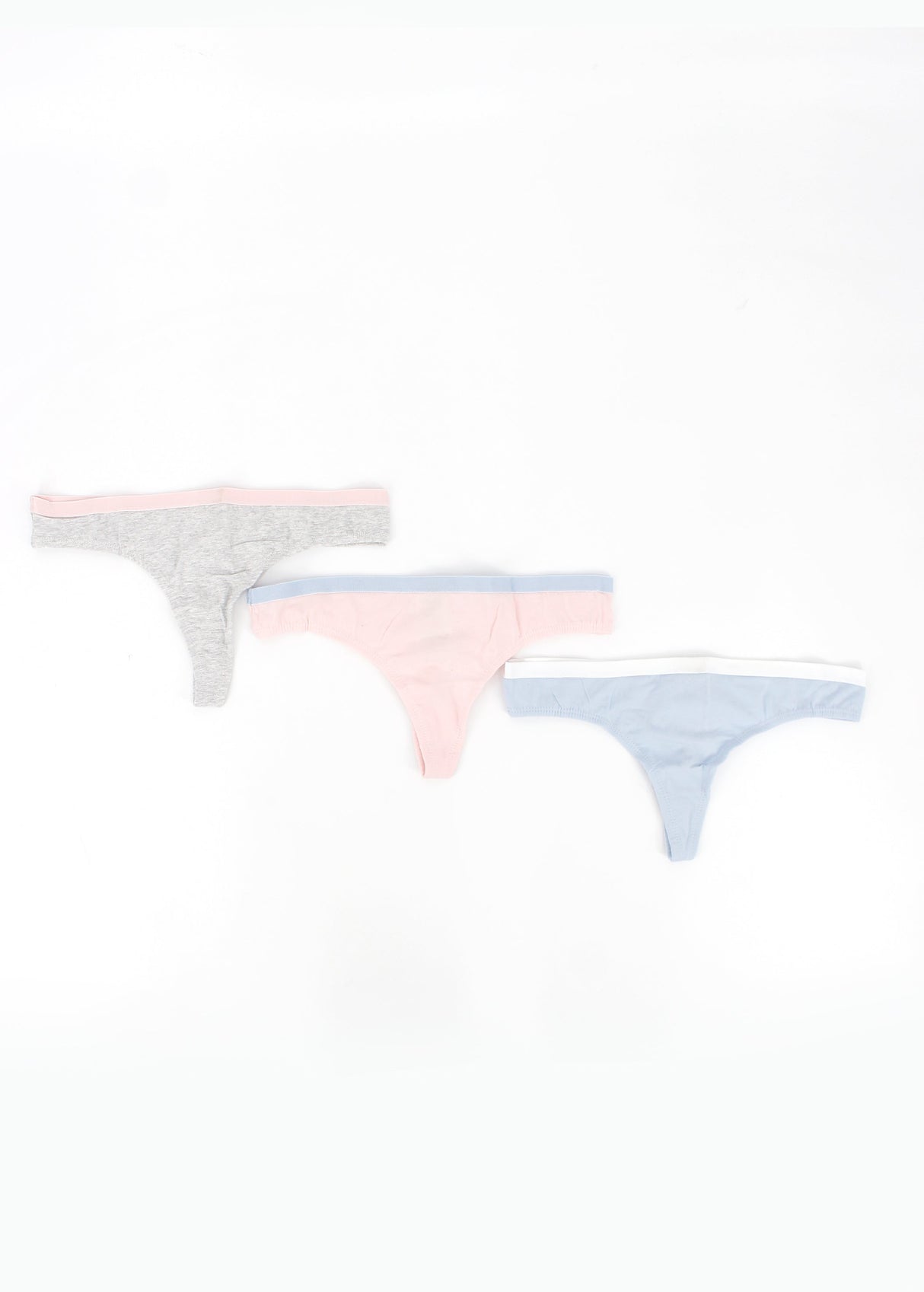 Image for Women's 3 Pack Plain Thongs,Multi