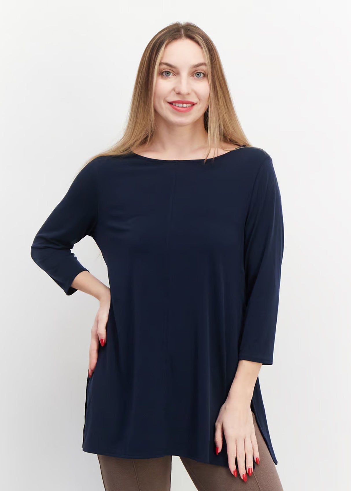 Image for Women Plain Top,Navy