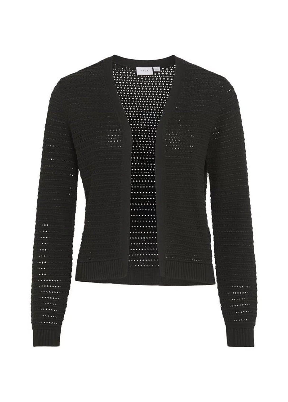 Image for Women's Open Knitted Cardigan,Black