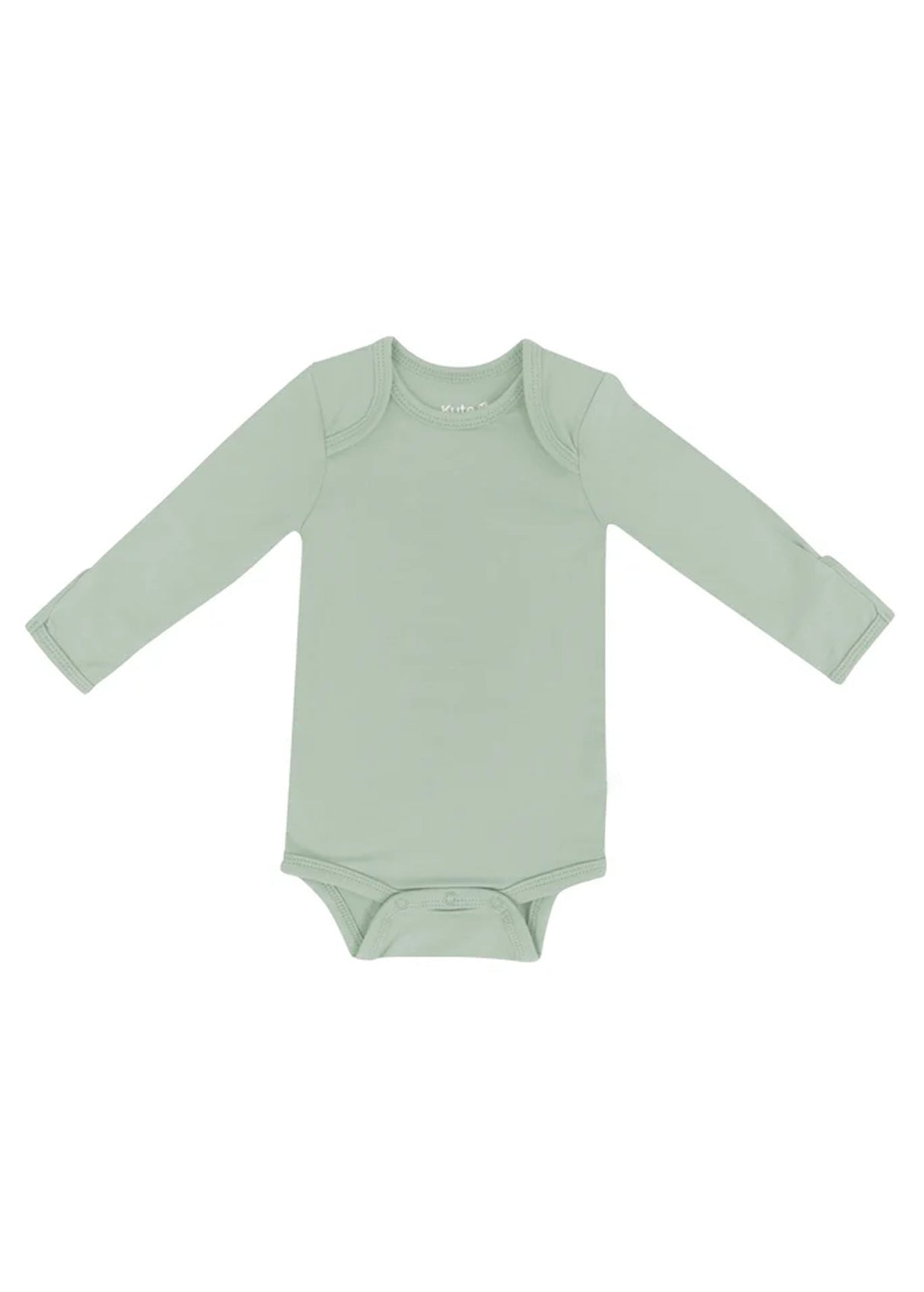 Kids Girl's Plain Bodysuit,Light Green