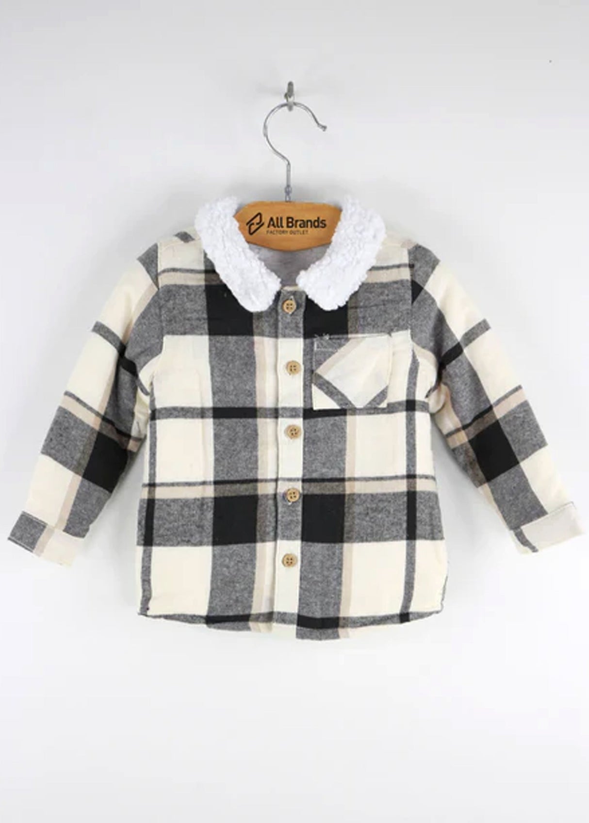 Kids Boy's Plaid Buttons Down Shirt,Multi