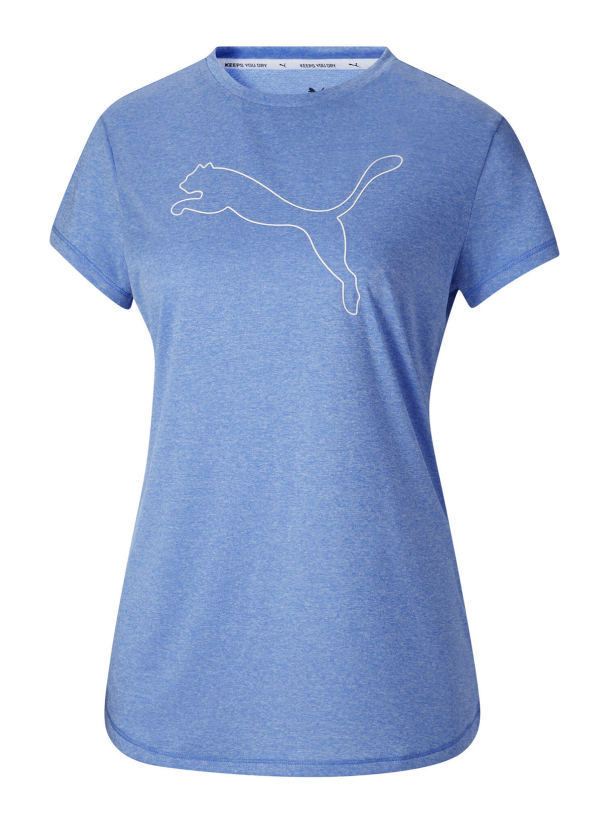 Women's Brand Logo Printed Sports T-Shirt,Blue