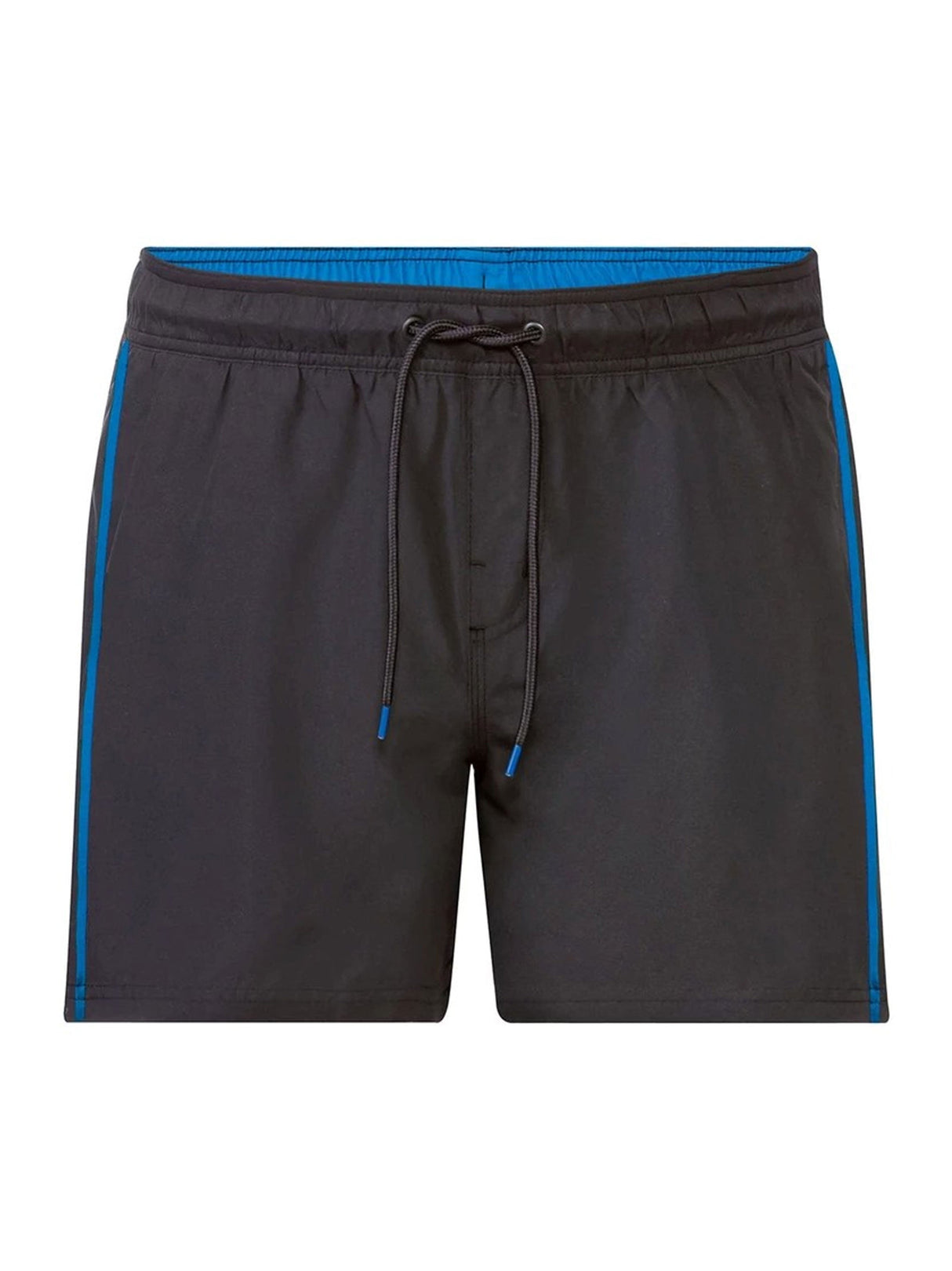 Men's Colorblocked Swim Trunks,Black/Blue