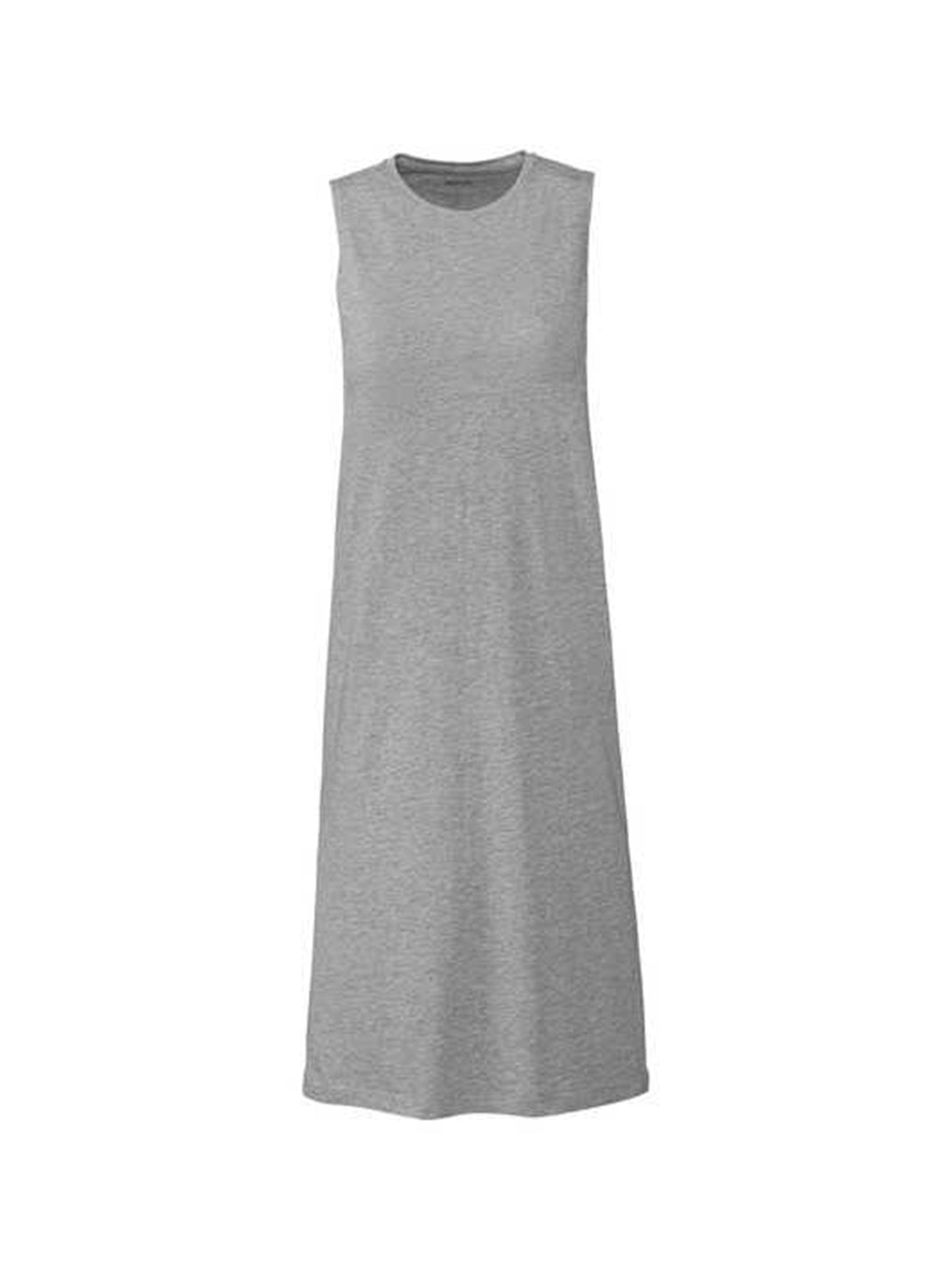 Women's Plain Midi Dress,Grey