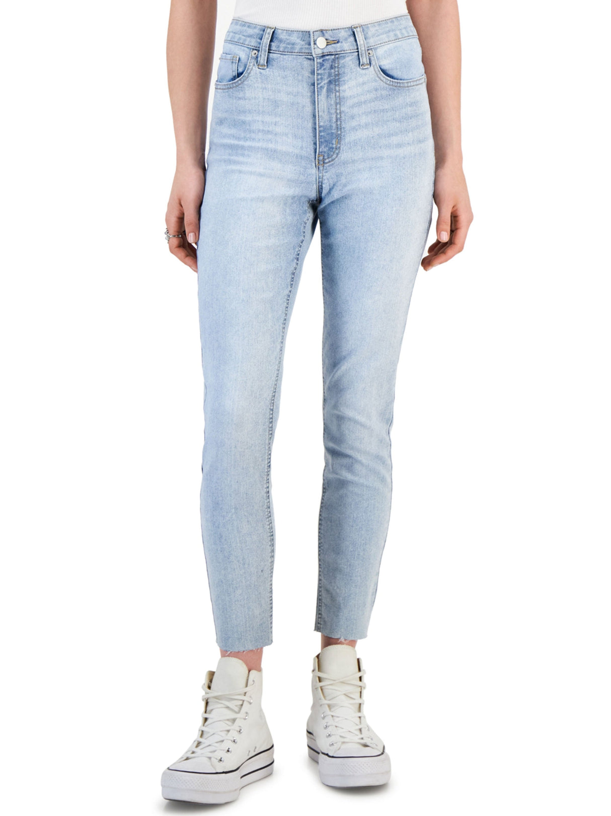 Women's Ripped Washed Jeans,Light Blue