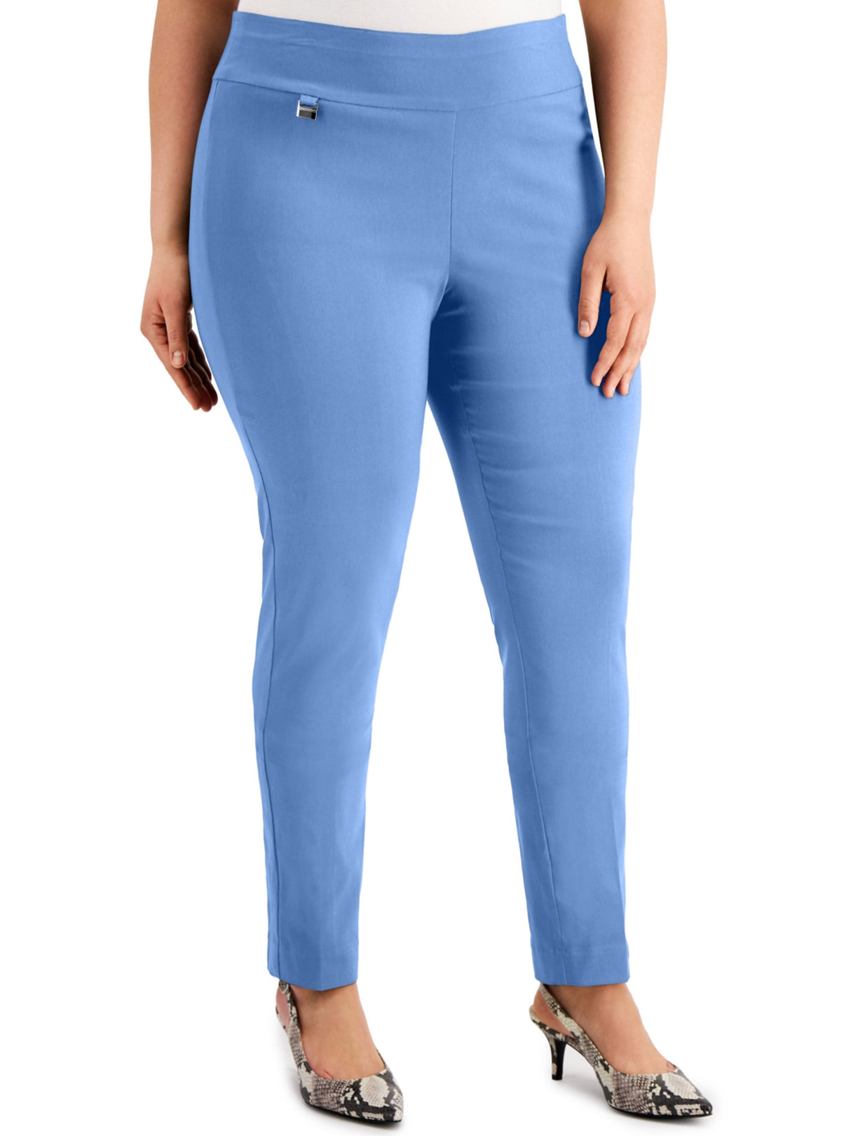Women's Plain Classic Pants,Blue