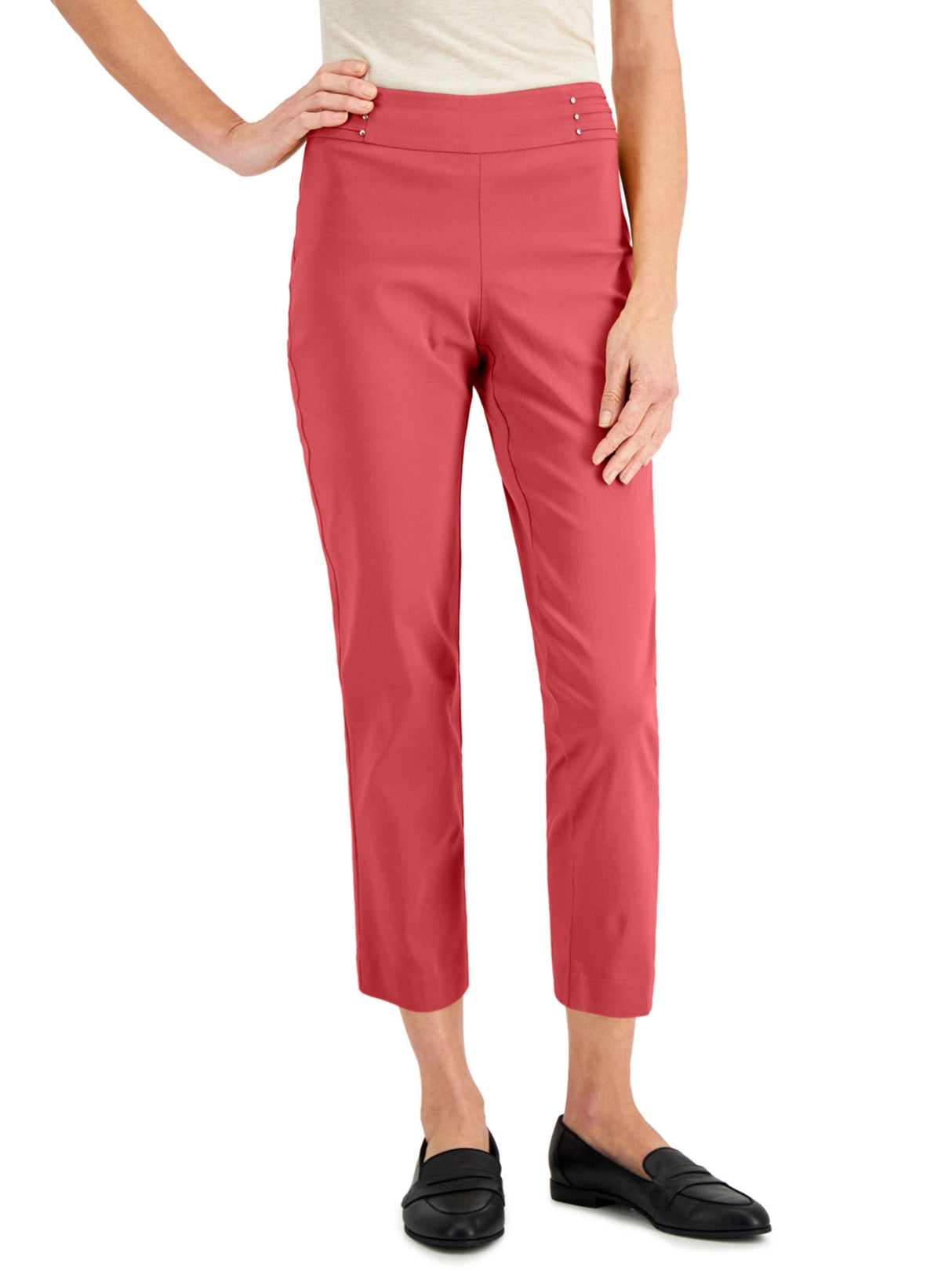 Women's Plain Cropped Pants,Dark Peach