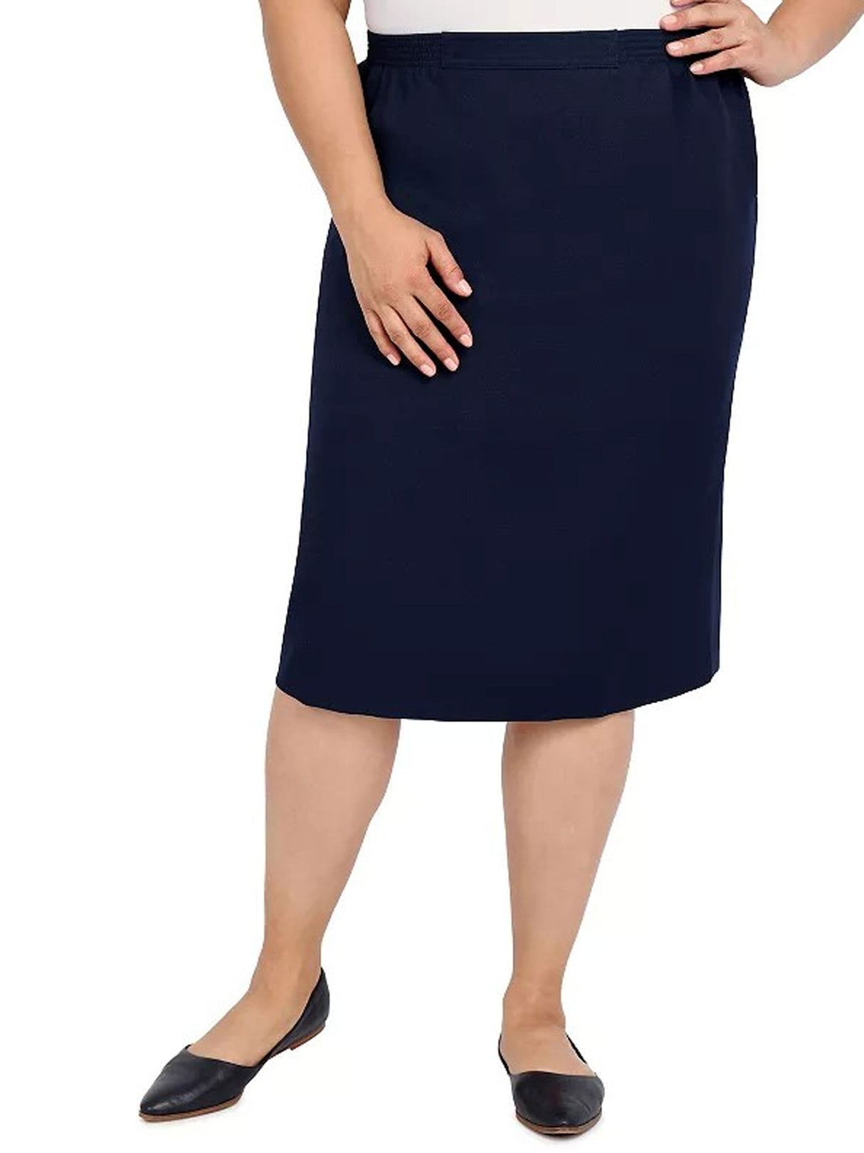 Women's Plain Skirt,Navy