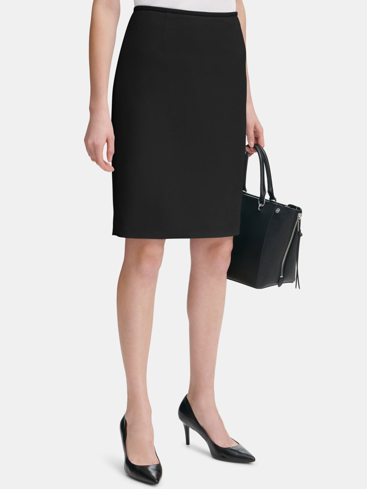 Women's Plain Skirt,Black