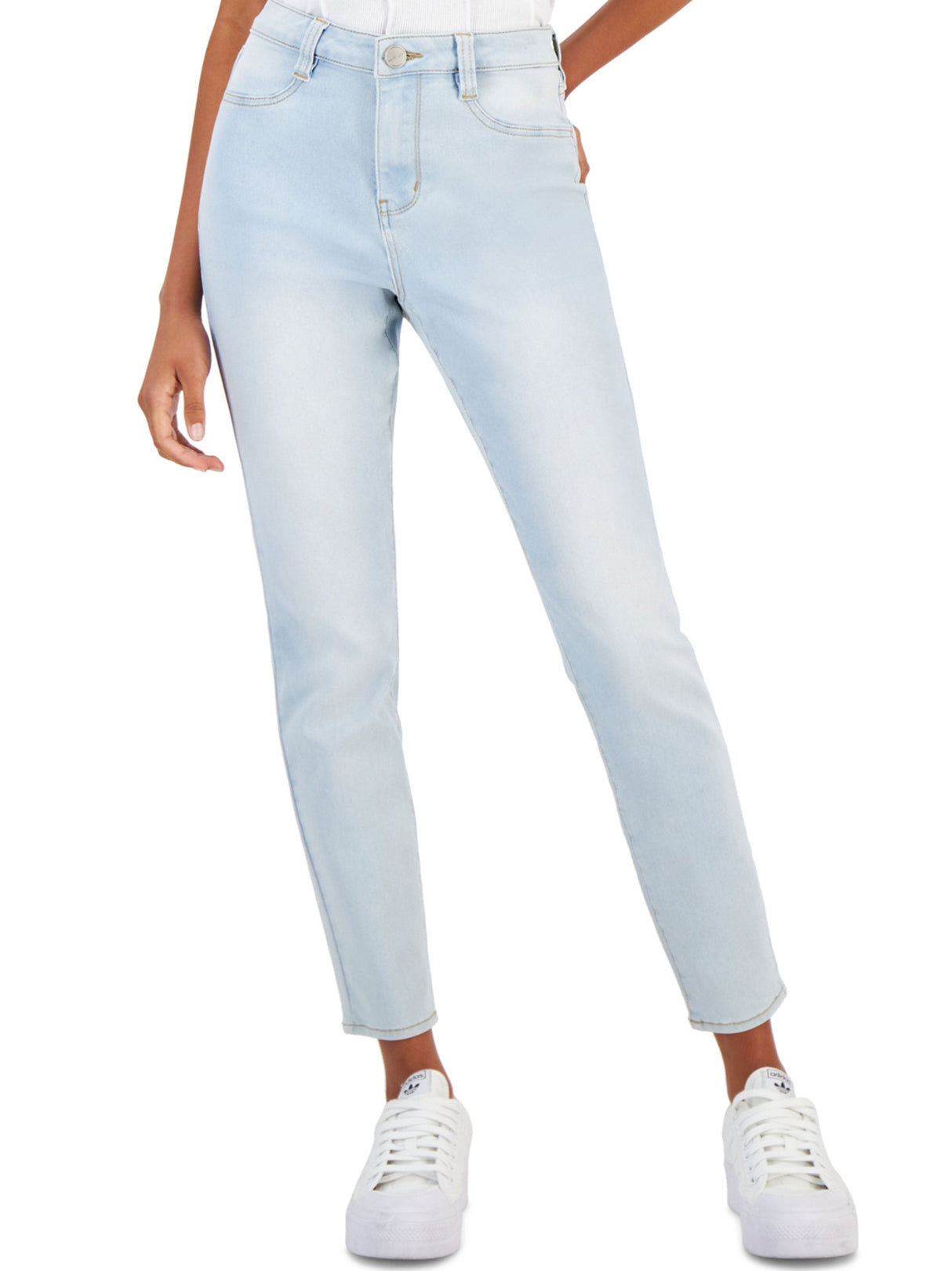 Women's Washed Jeans,Light Blue