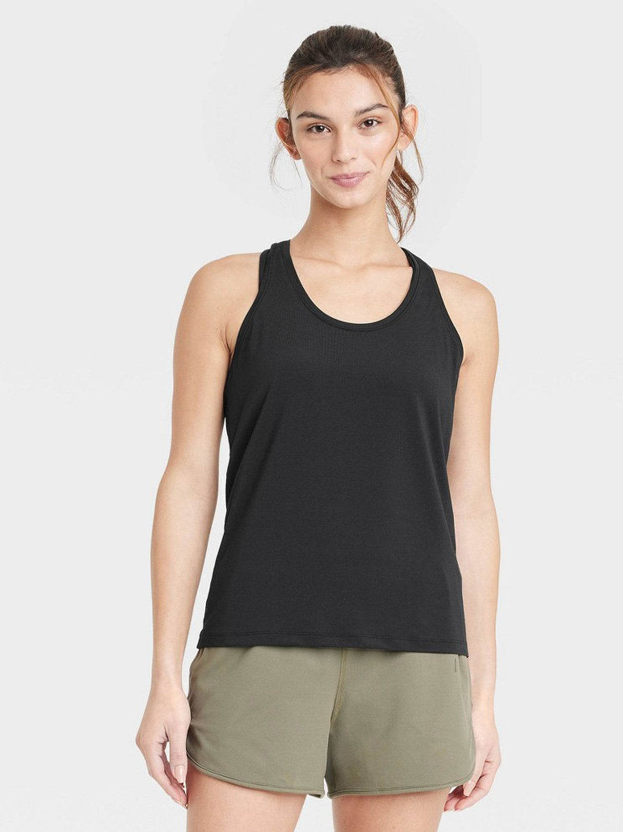 Women's Plain Sport Tank Top,Black