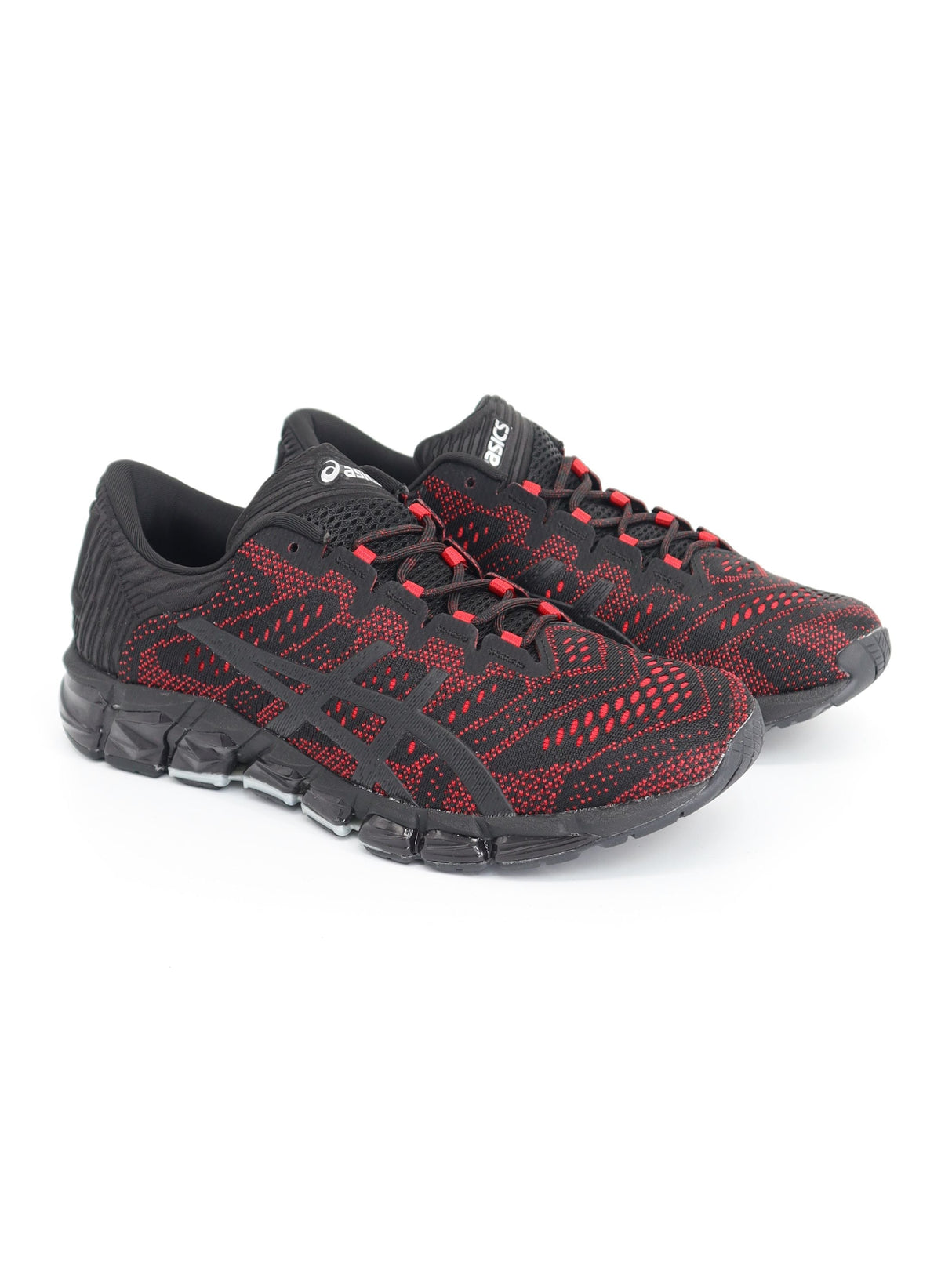 Women's Textured Trainers,Black/Red