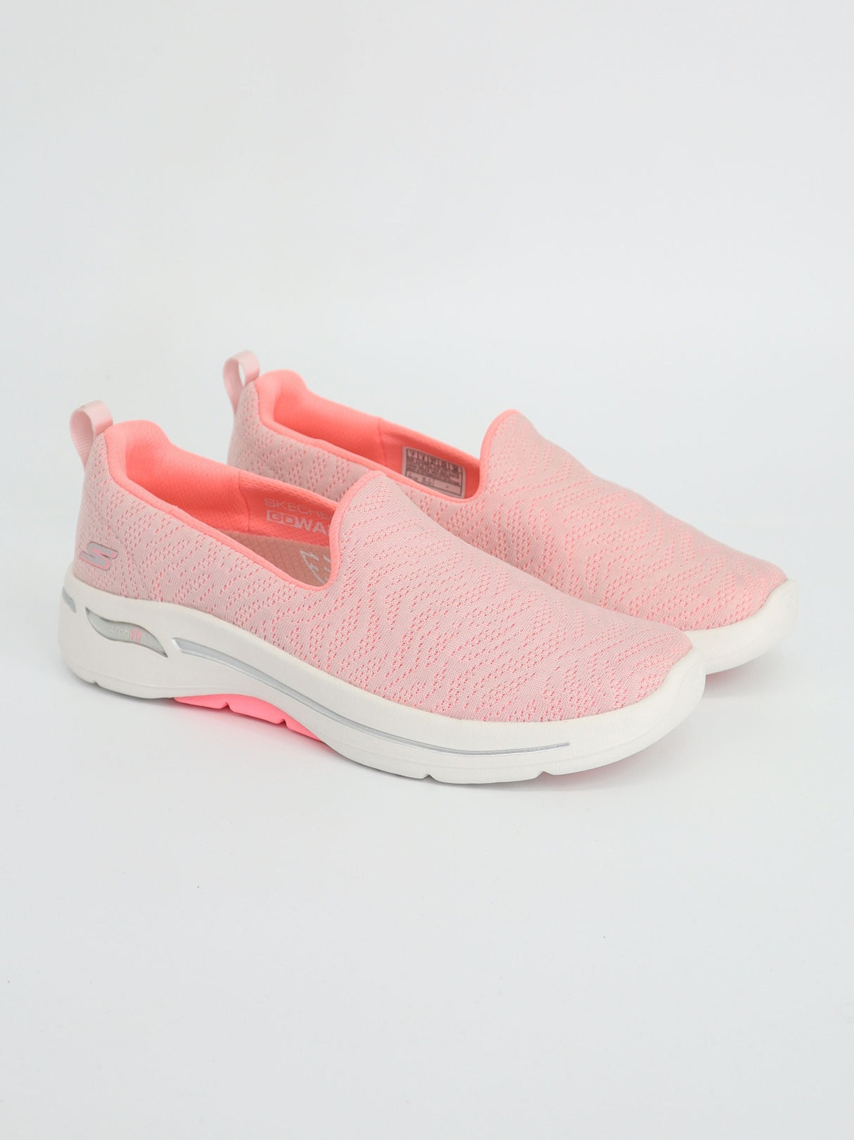 Women's Textured Slip On Trainers,Pink