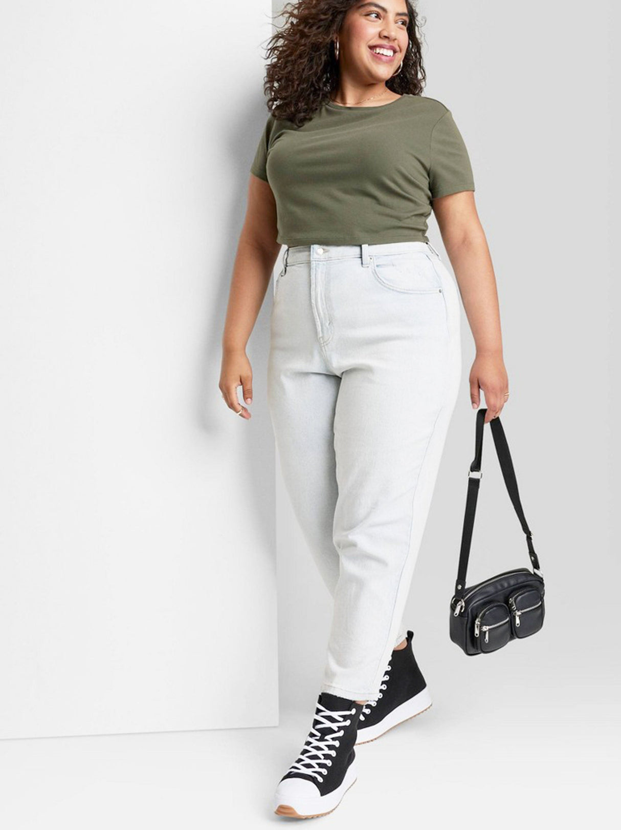 Women's Washed Jeans,Light Blue