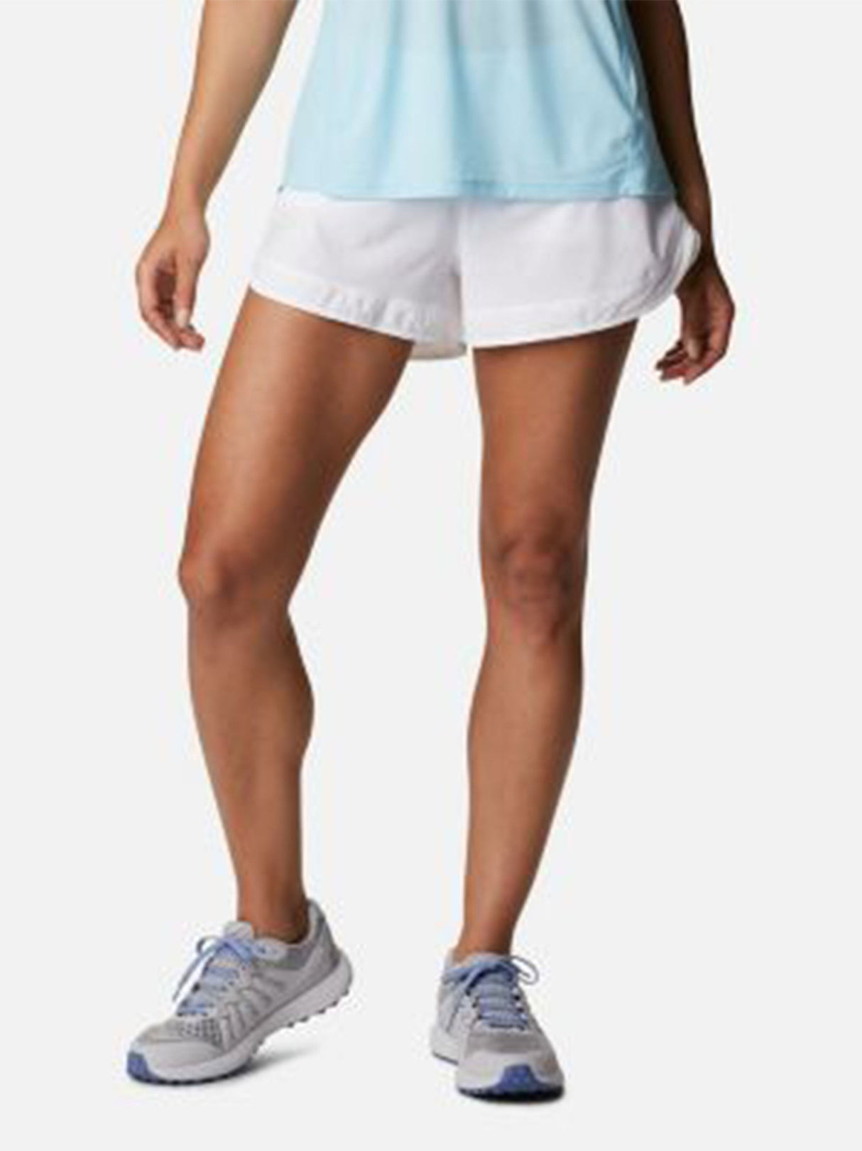Women's Plain Sport Shorts,White