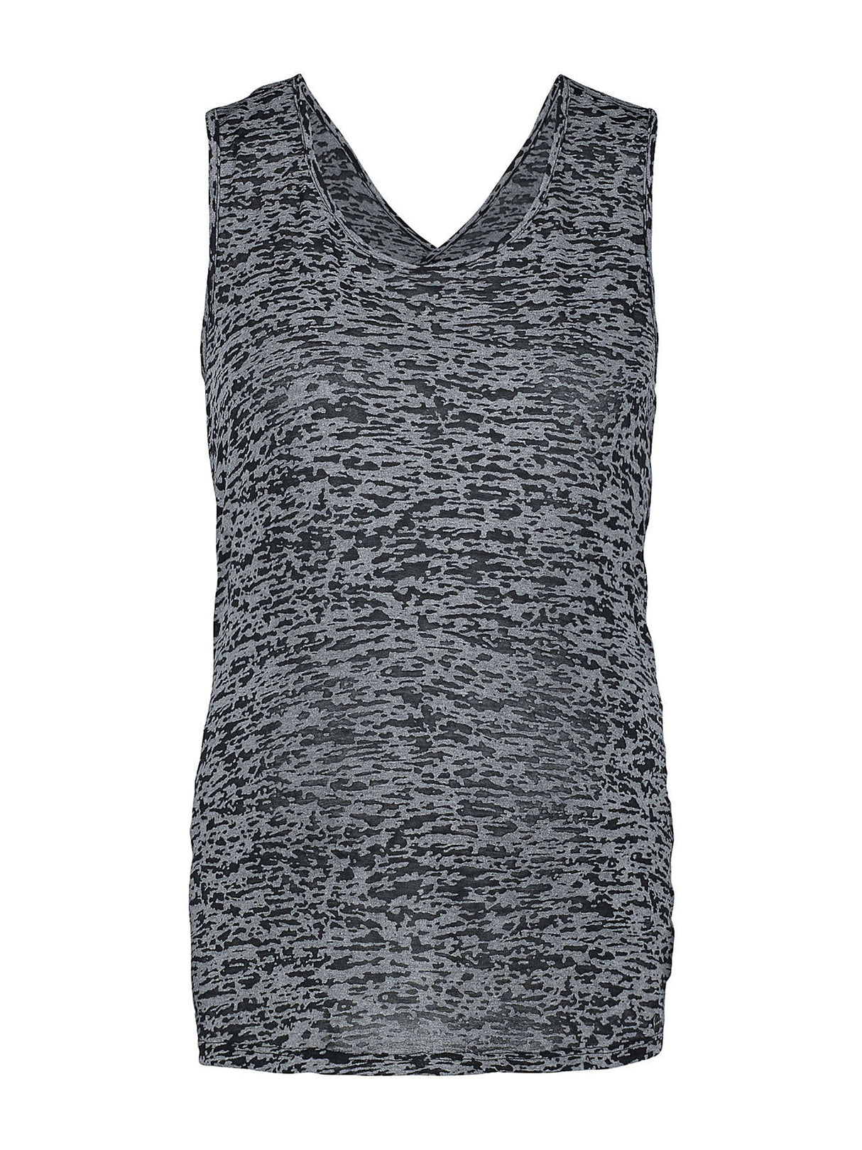 Women's Printed Maternity Tank Top,Grey/Black