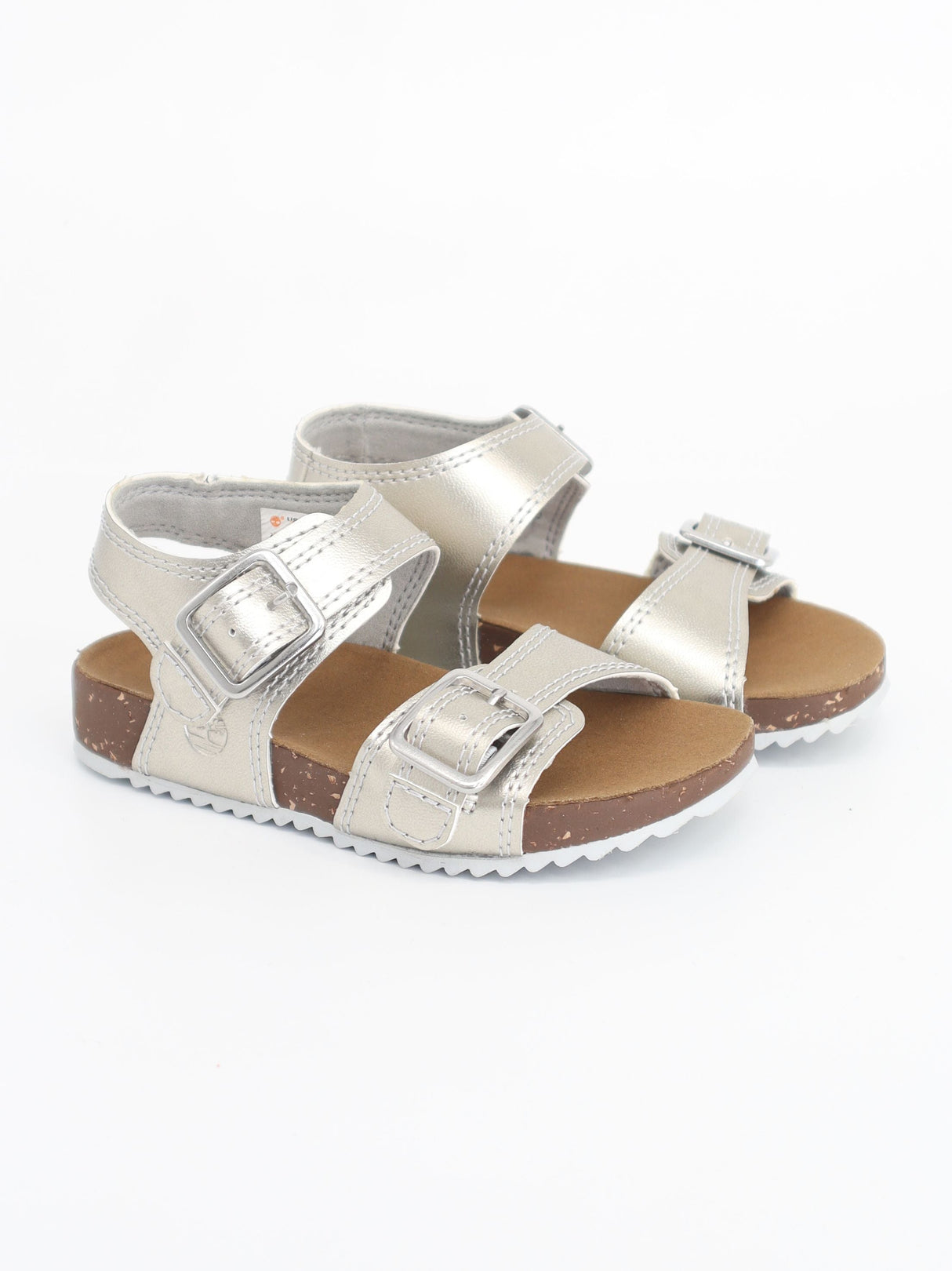 Kids Girl's Plain Sandals,Silver