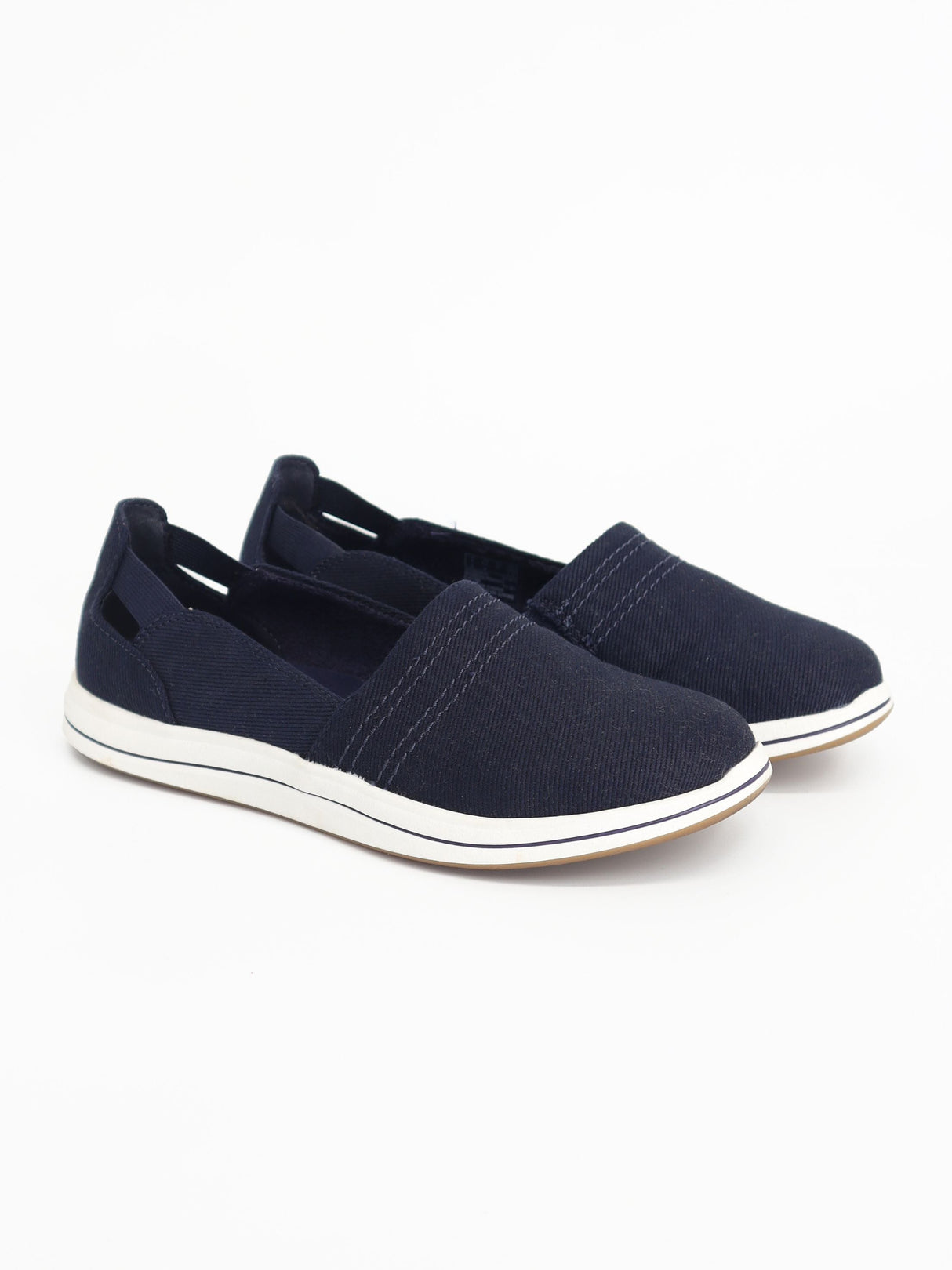 Women's Plain Slip On Shoes,Navy